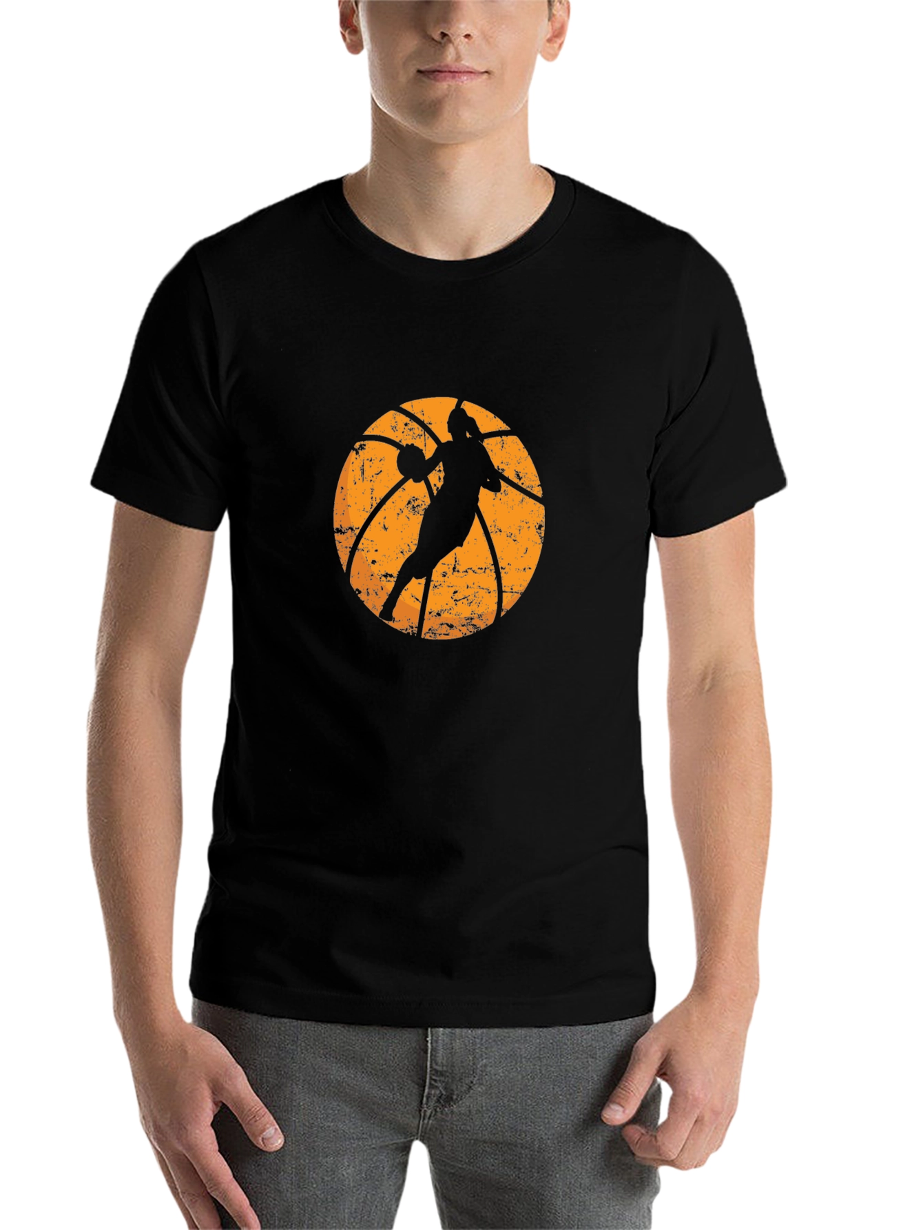 Black Basketball Graphic T-Shirt view 7
