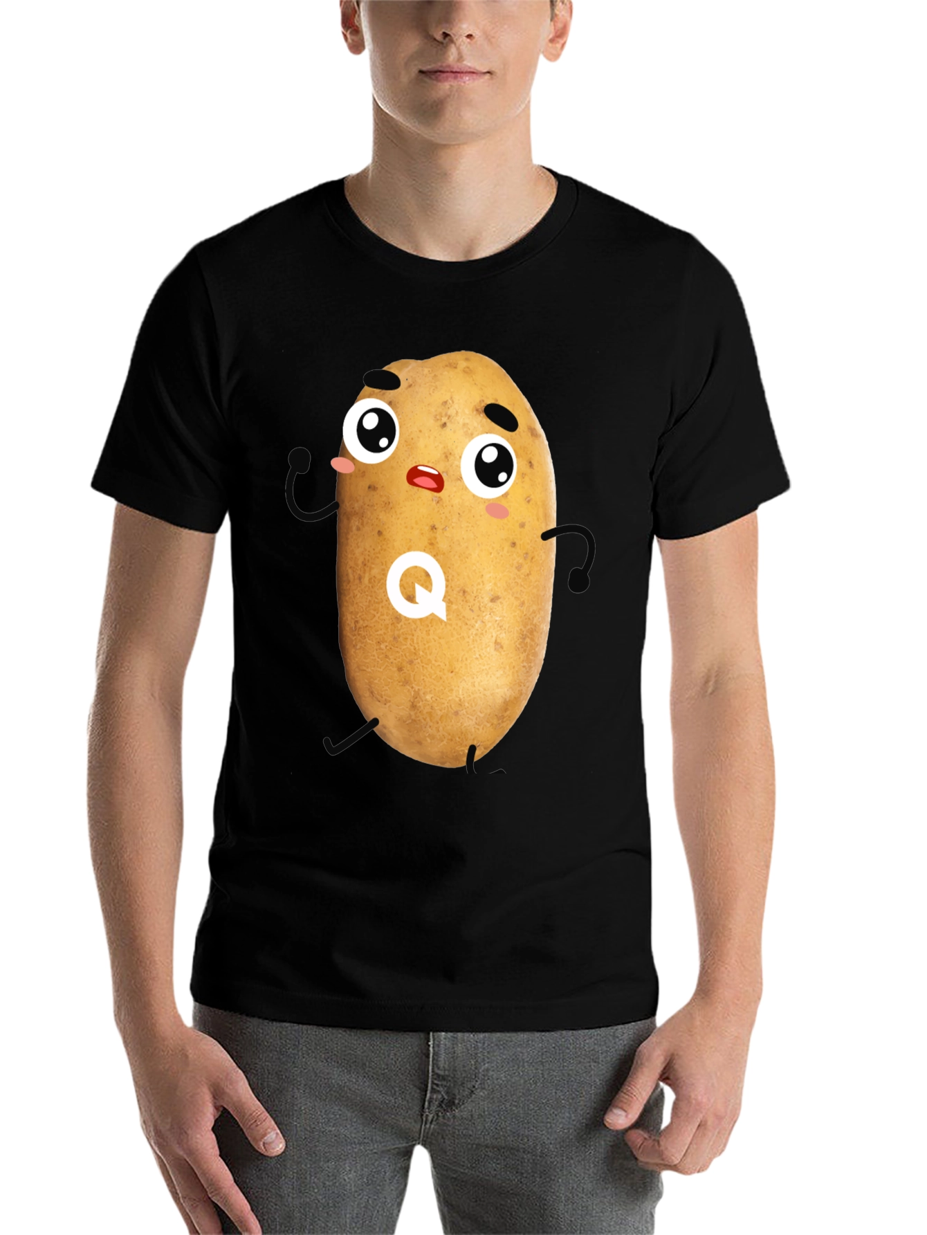 Funny Potato Graphic T-Shirt - Quirky Novelty Tee - 7