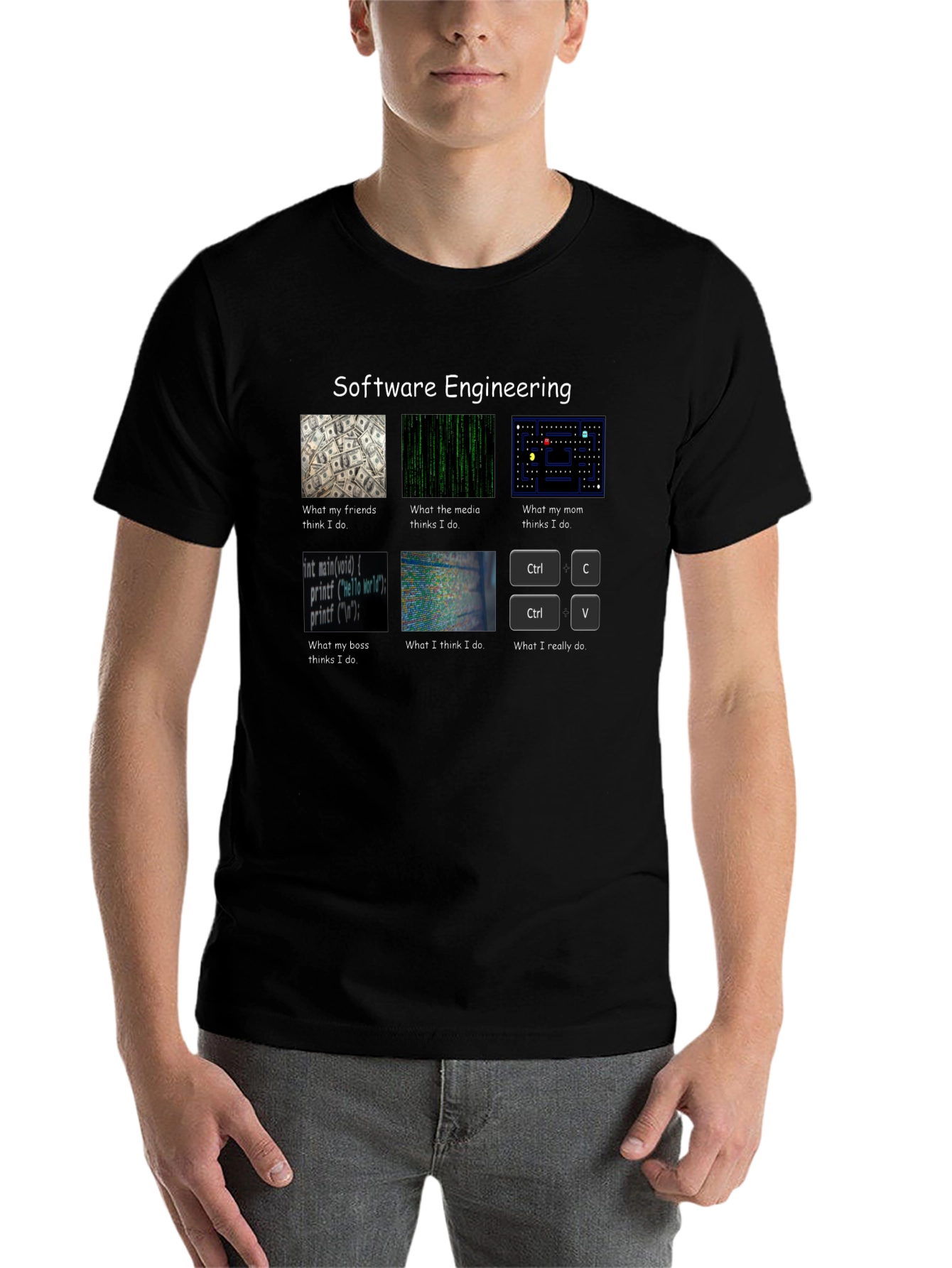 Black Software Engineering T-Shirt - Funny Programmer Gift view 7