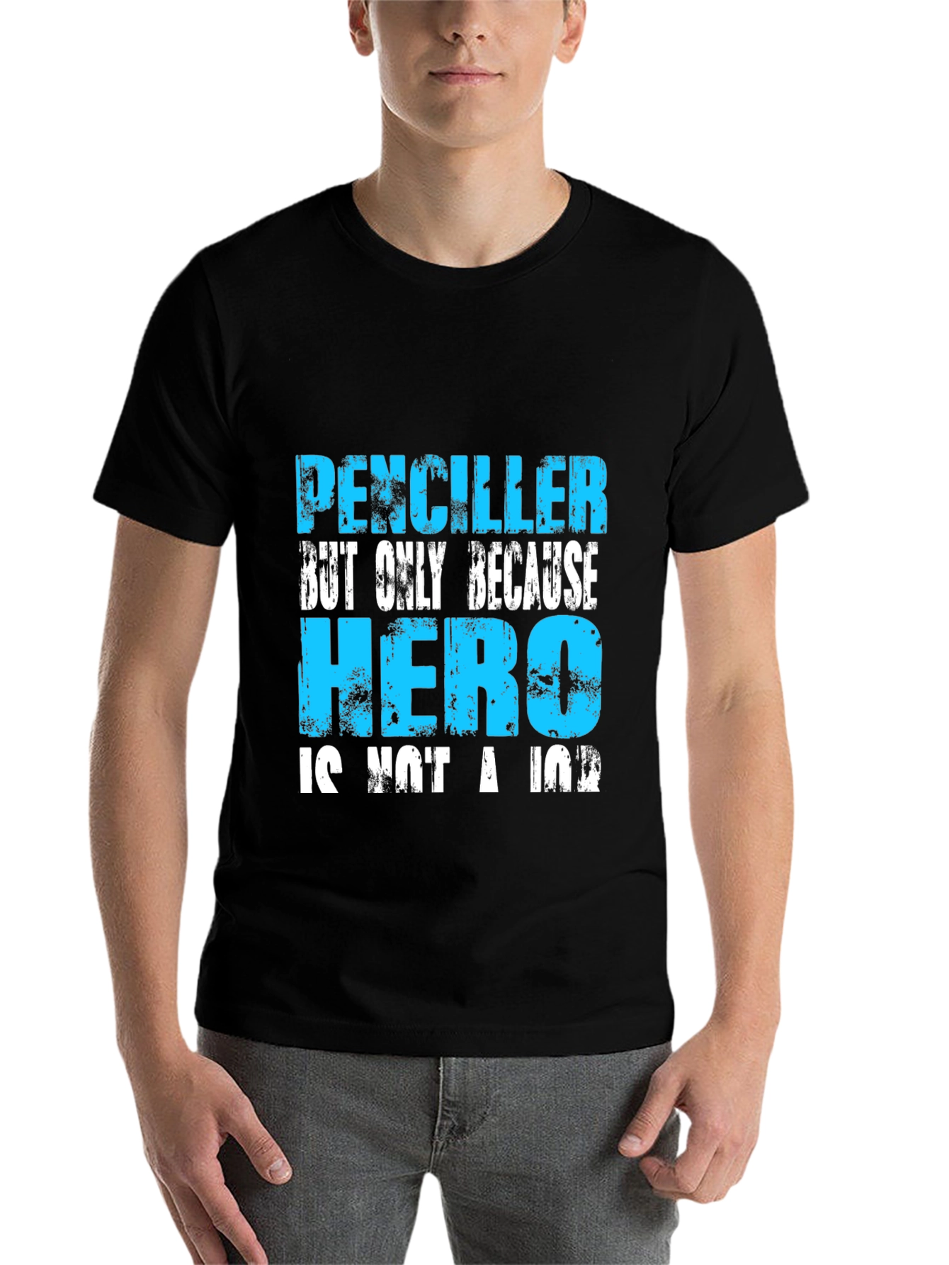 Black Penciller Hero Graphic T-Shirt view 7