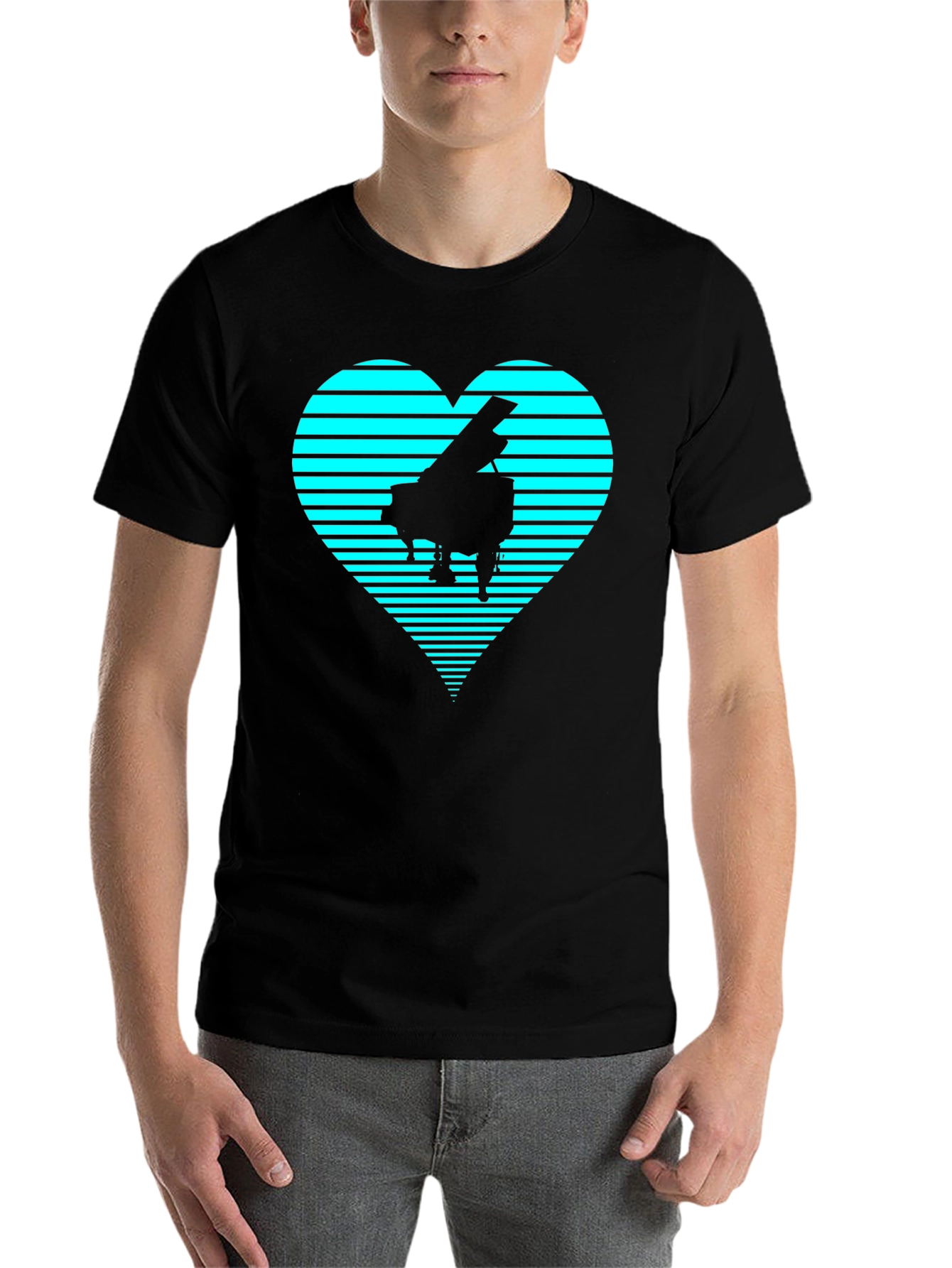 Black Piano Heartbeat T-Shirt - Music Lover Tee view 7