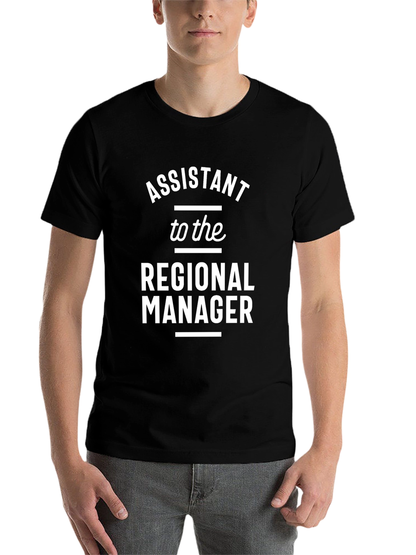 Black Assistant to the Regional Manager T-Shirt view 7