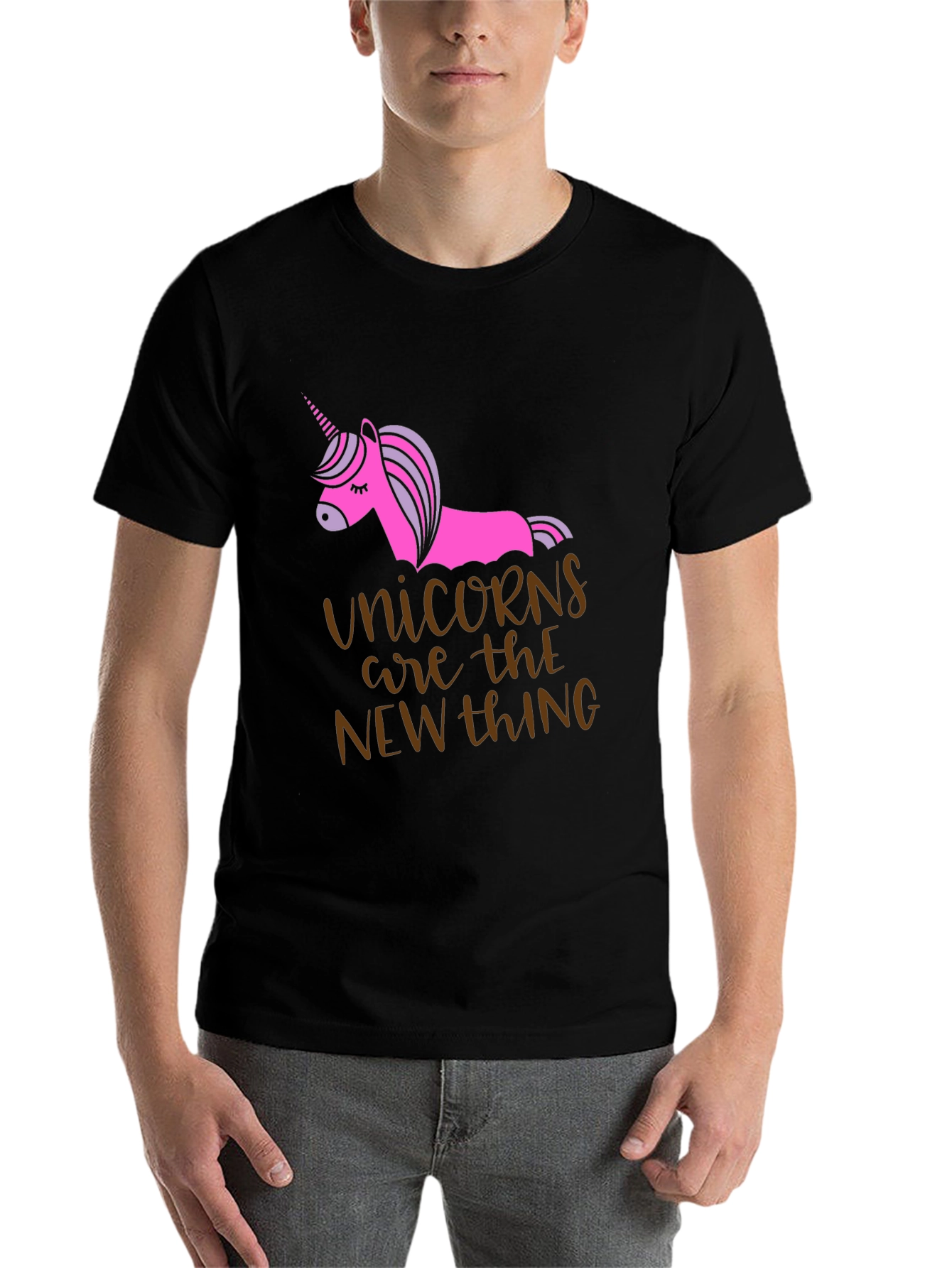 Black Unicorns are the New Thing Graphic Tee view 7
