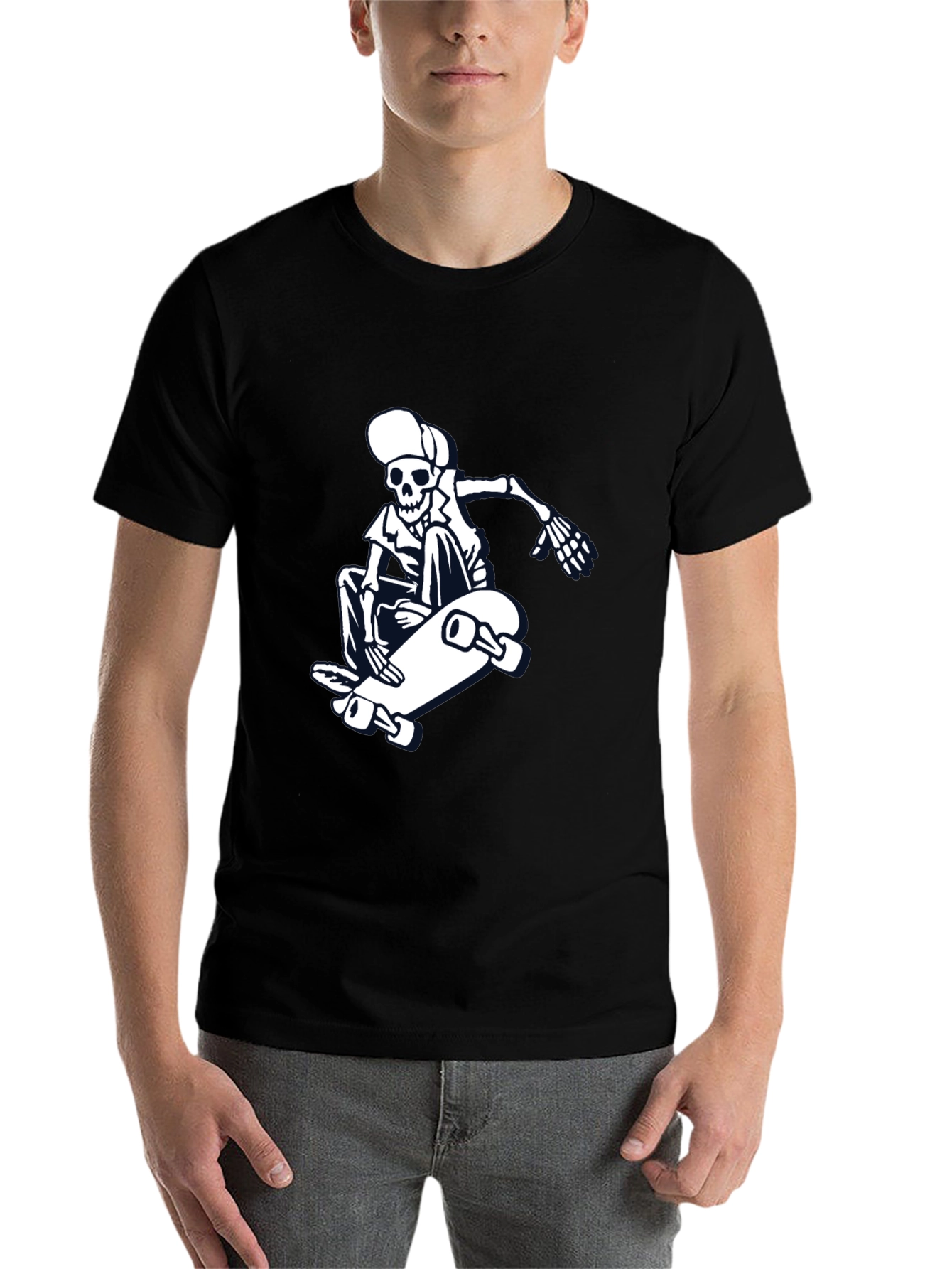 Skateboarding Skeleton Graphic Tee - Cool & Casual - 7