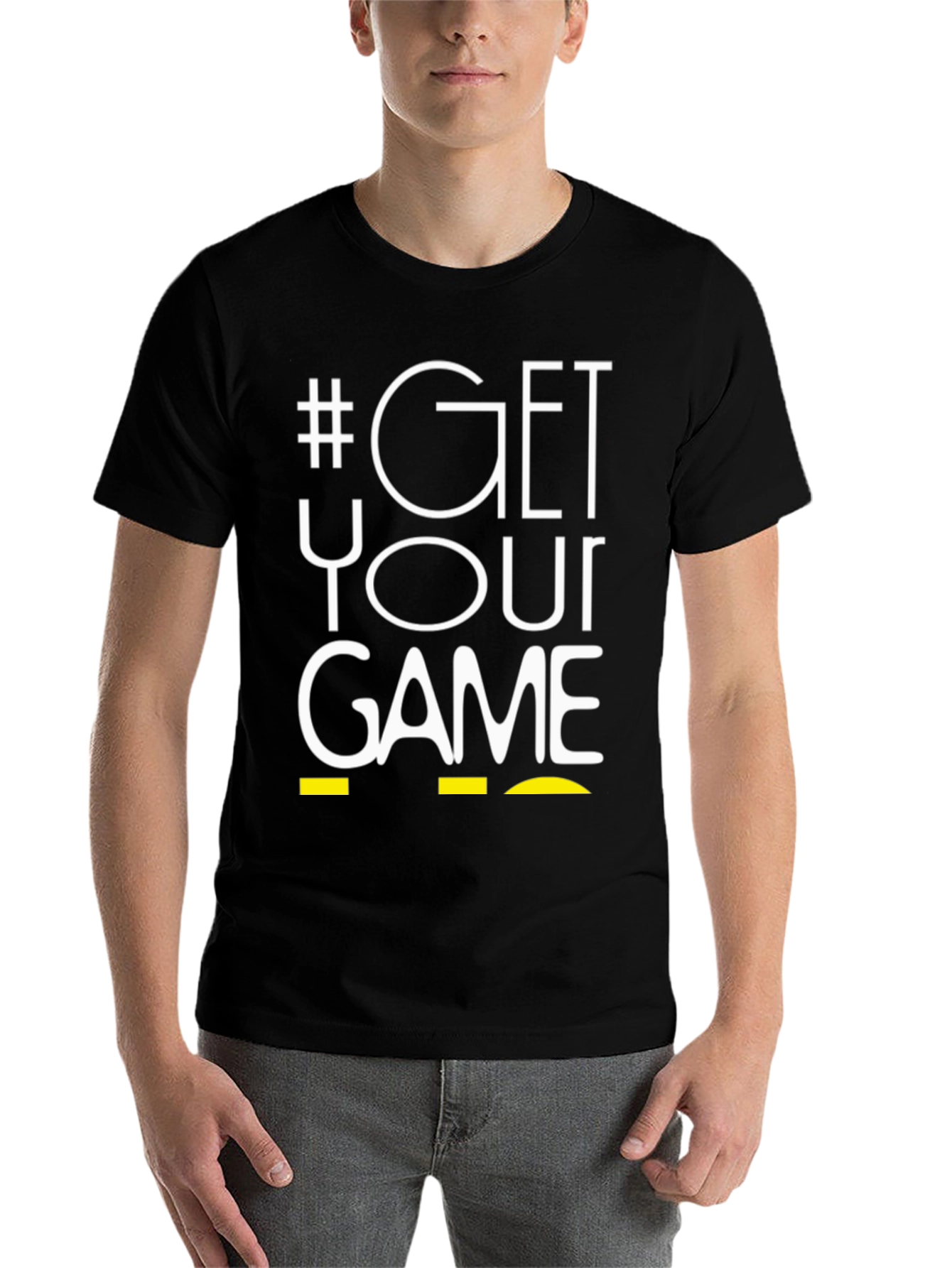 Black Get Your Game On T-Shirt - Black Cotton Blend view 7