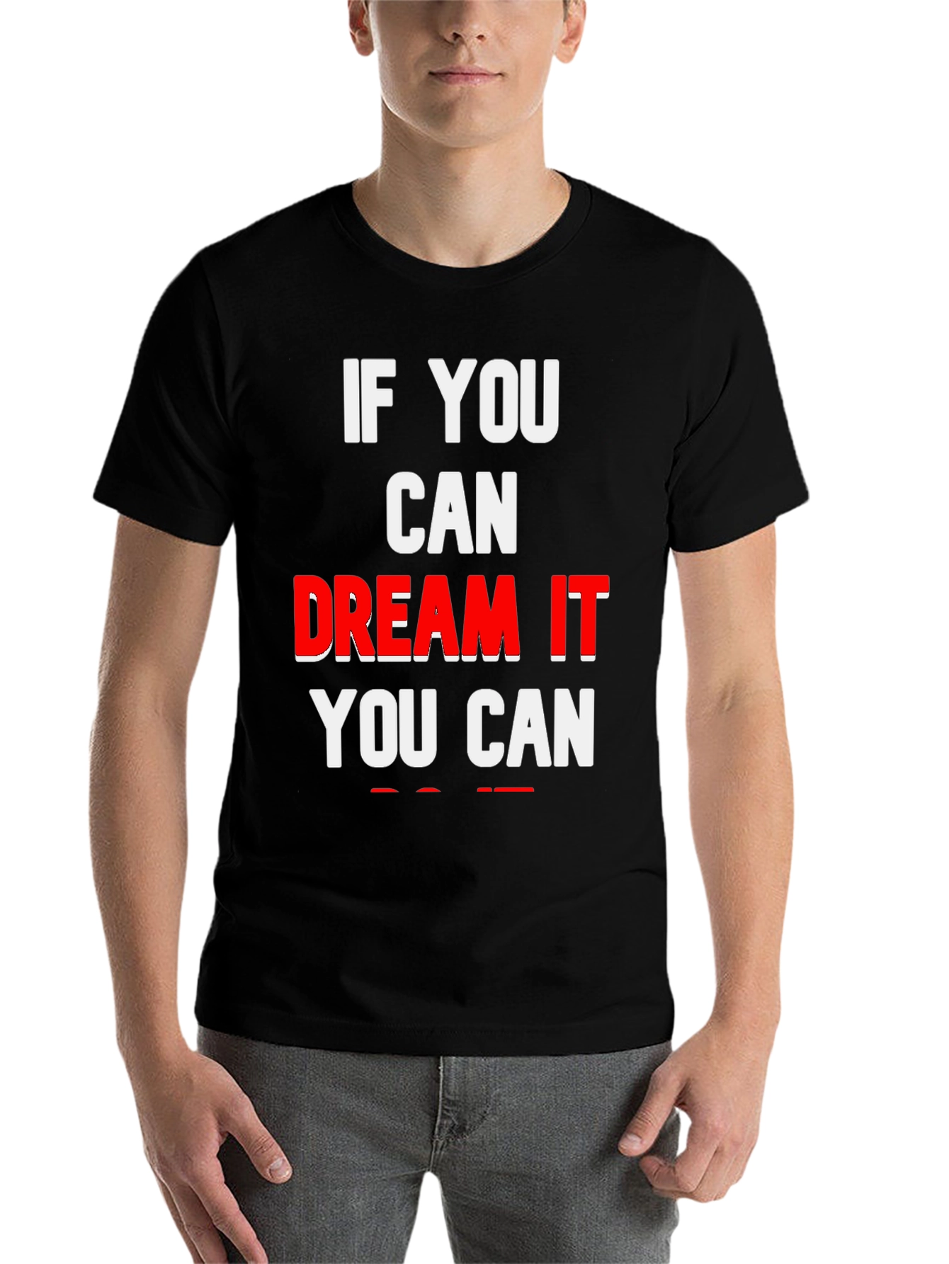 Black Dream It Graphic Tee view 7