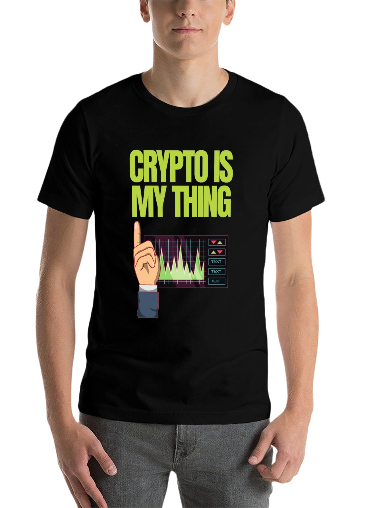 Black Crypto Is My Thing Graphic T-Shirt view 7