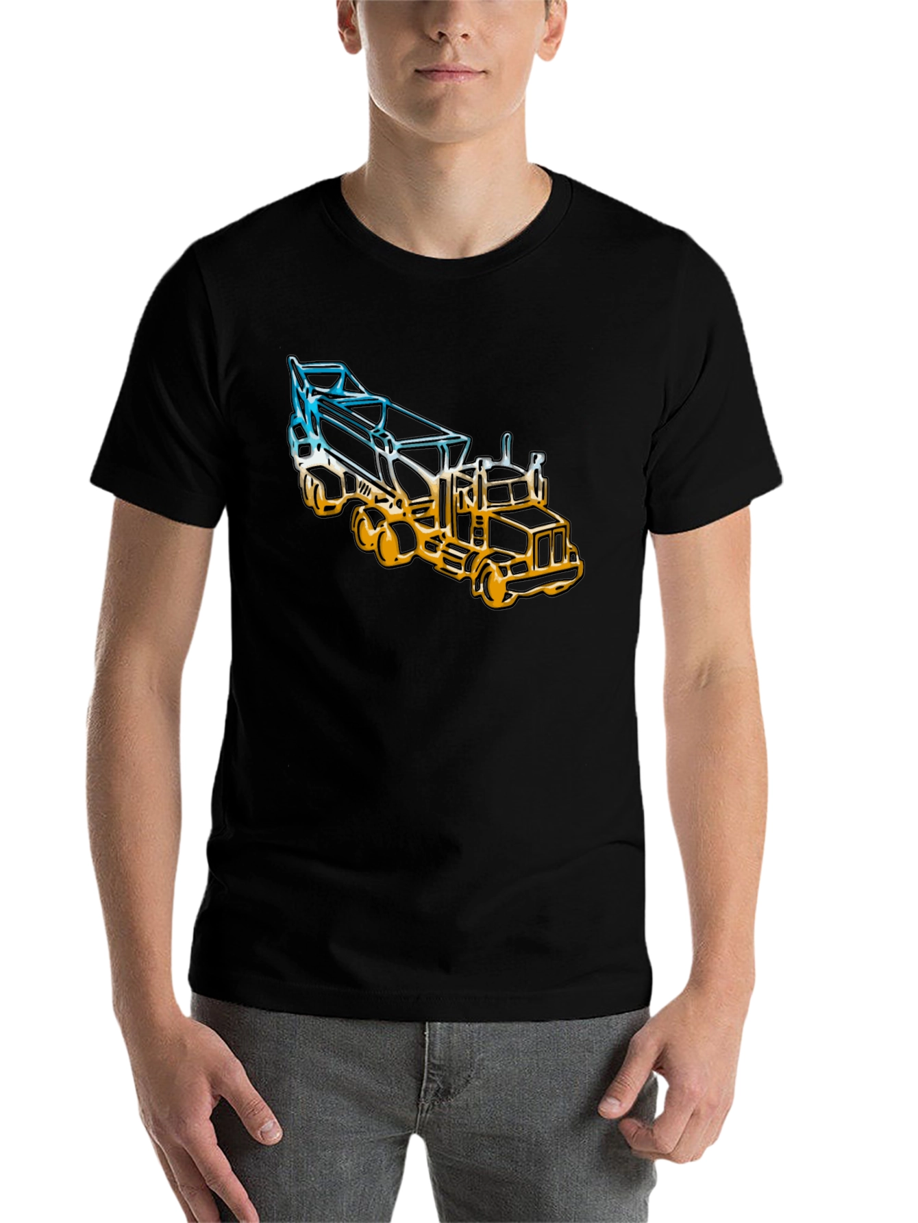 Black Truck Graphic T-Shirt - Cool Design view 7
