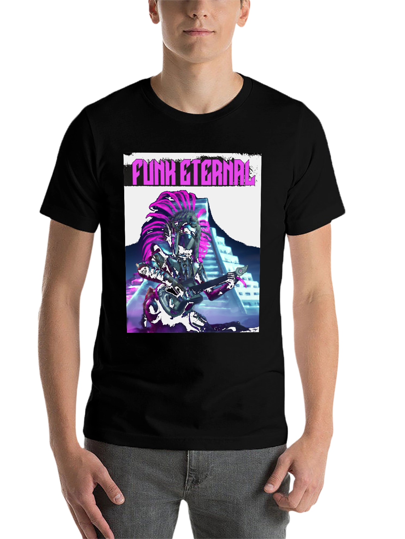 Black Funk Eternal T-Shirt - Stylish Graphic Tee view 7
