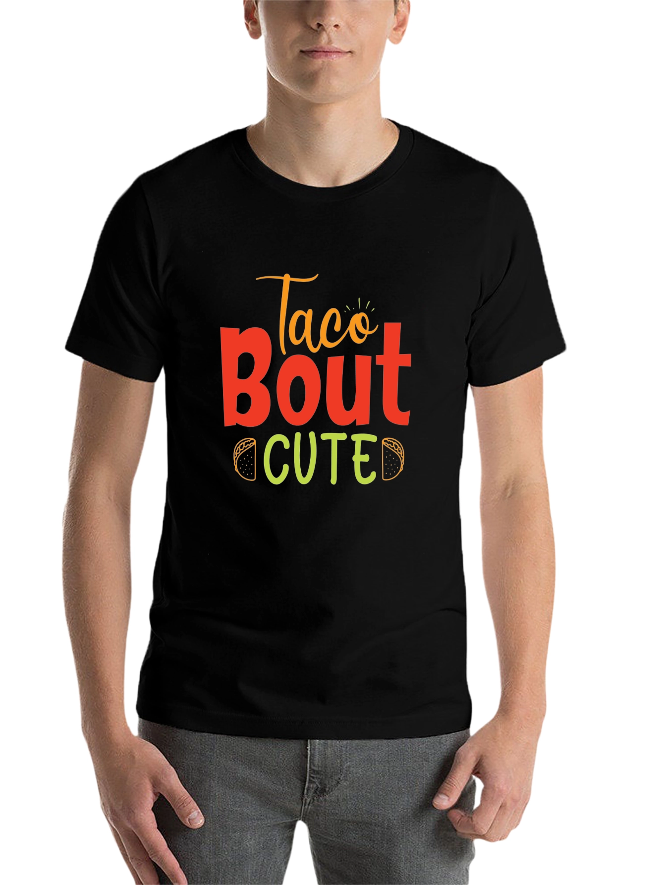 Black Taco Bout Cute T-Shirt view 7