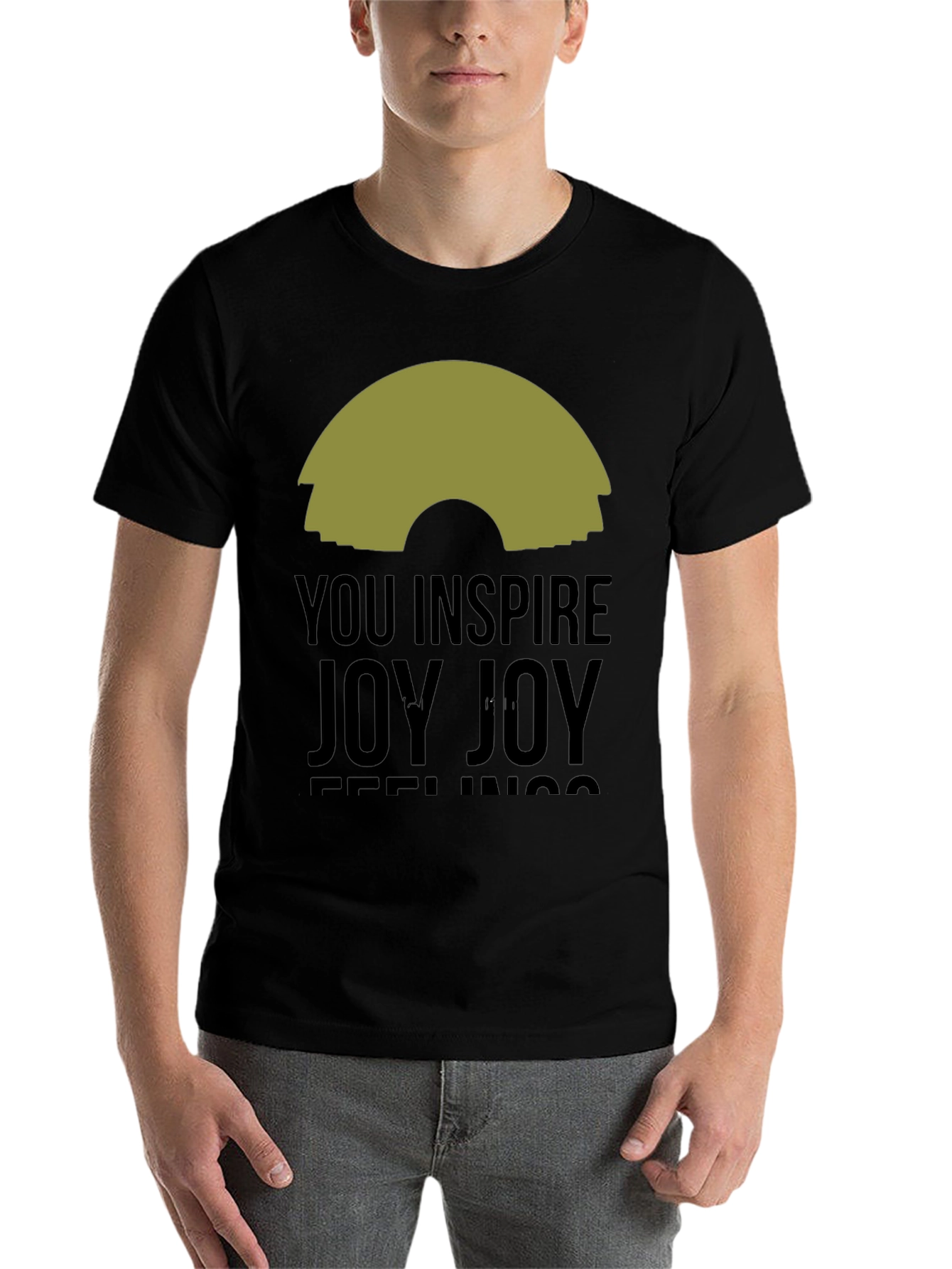 Black Inspire Joy Black Graphic Tee view 7