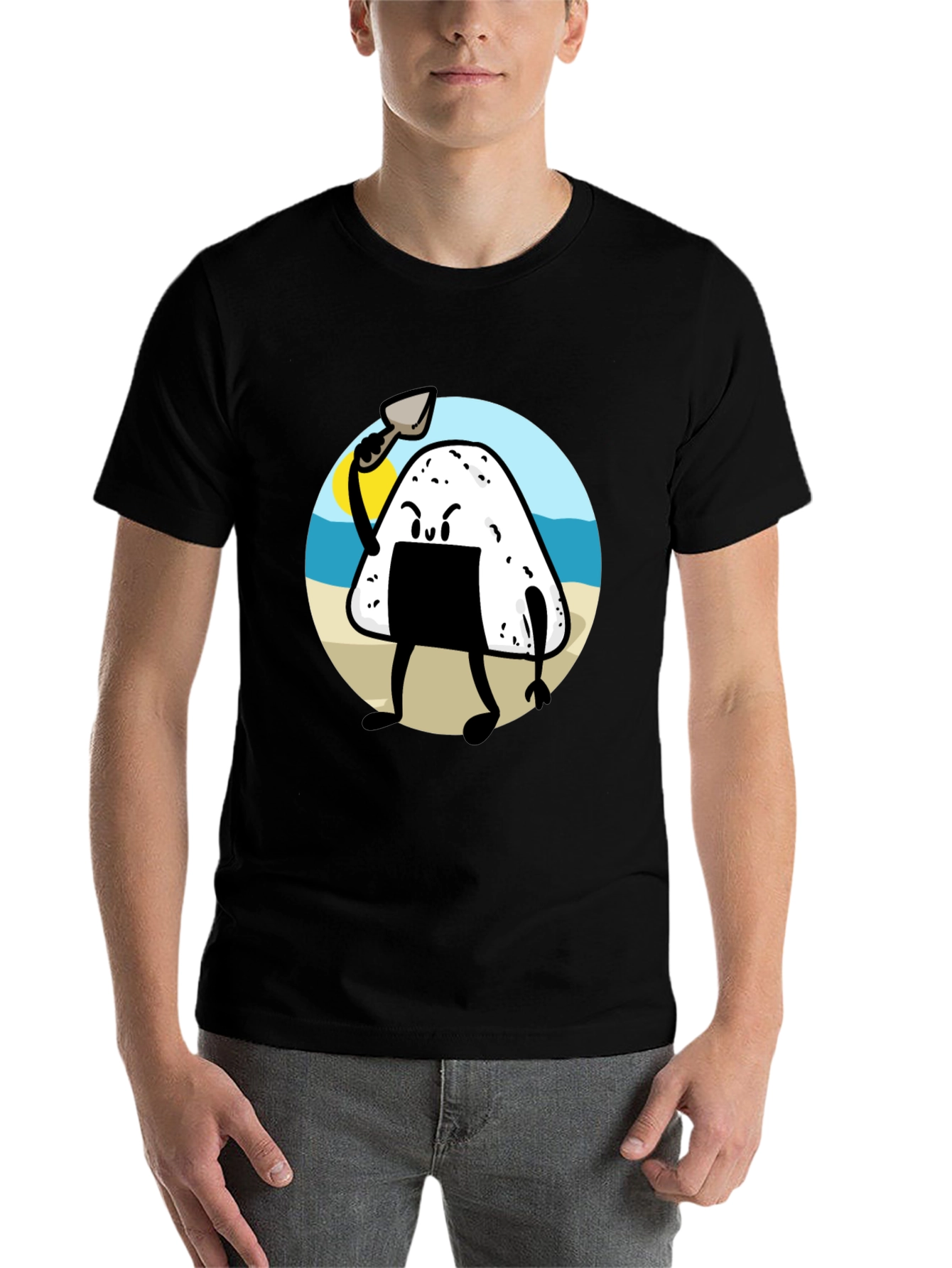 Black Onigiri Warrior Tee view 7