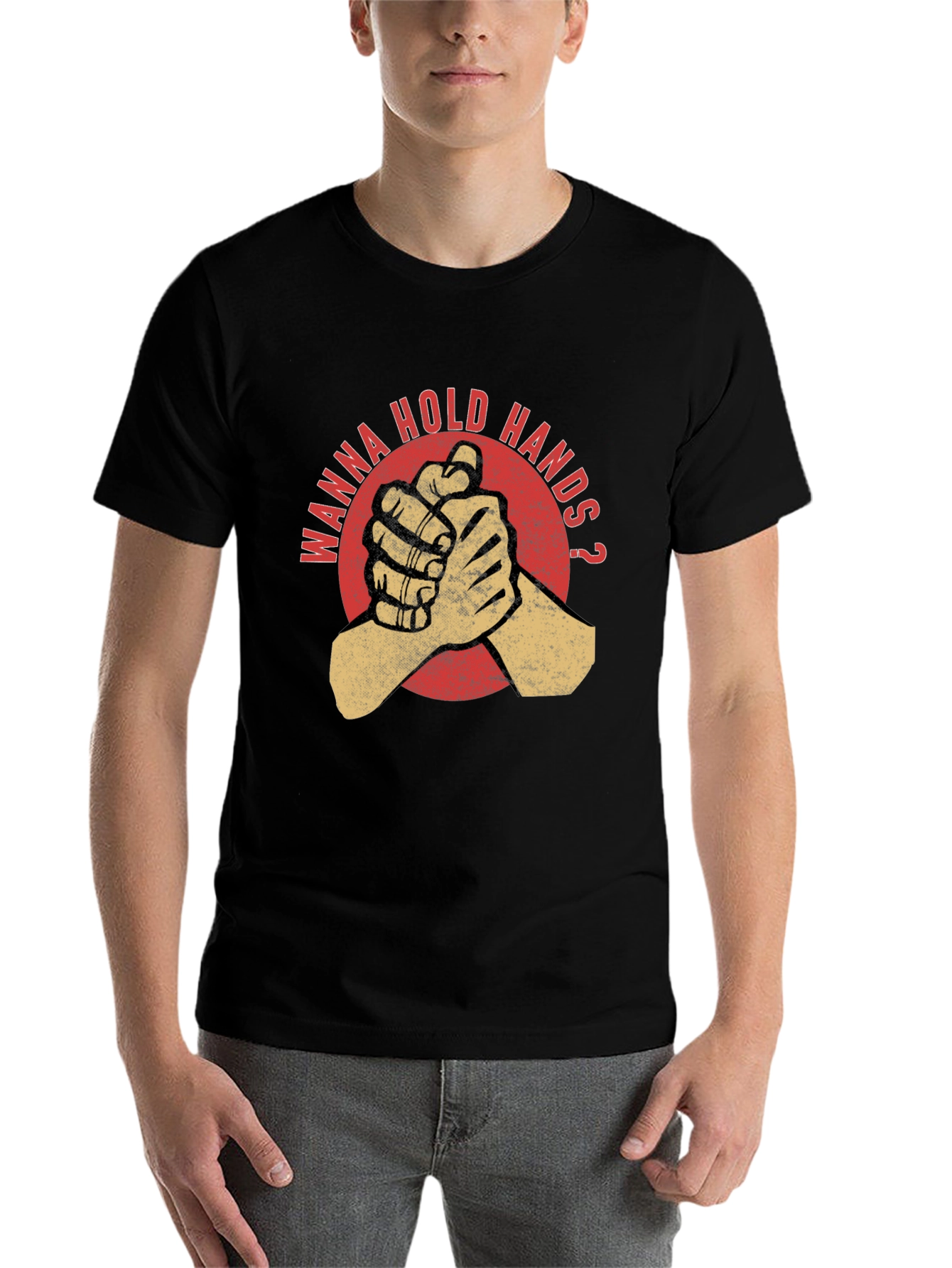 Wanna Hold Hands Graphic T-Shirt - 7