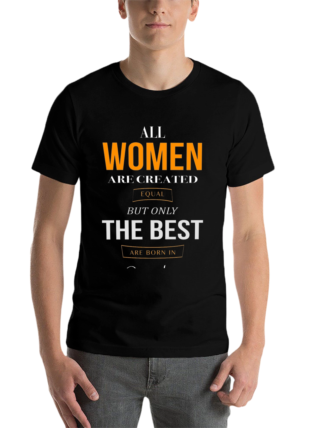 Black Women's Birthday T-Shirt - Born in [Month] view 7