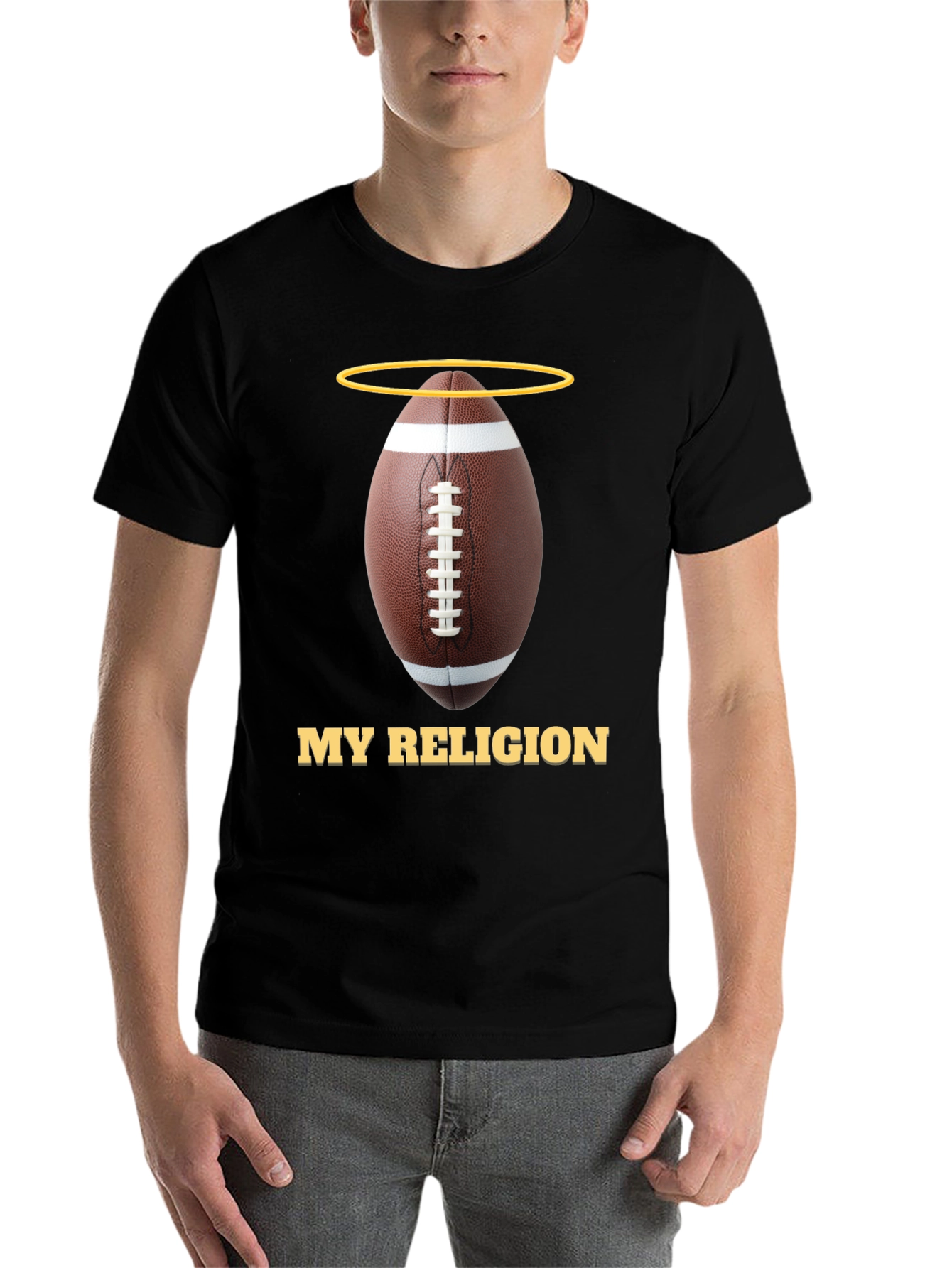 Football Religion Graphic T-Shirt - 7