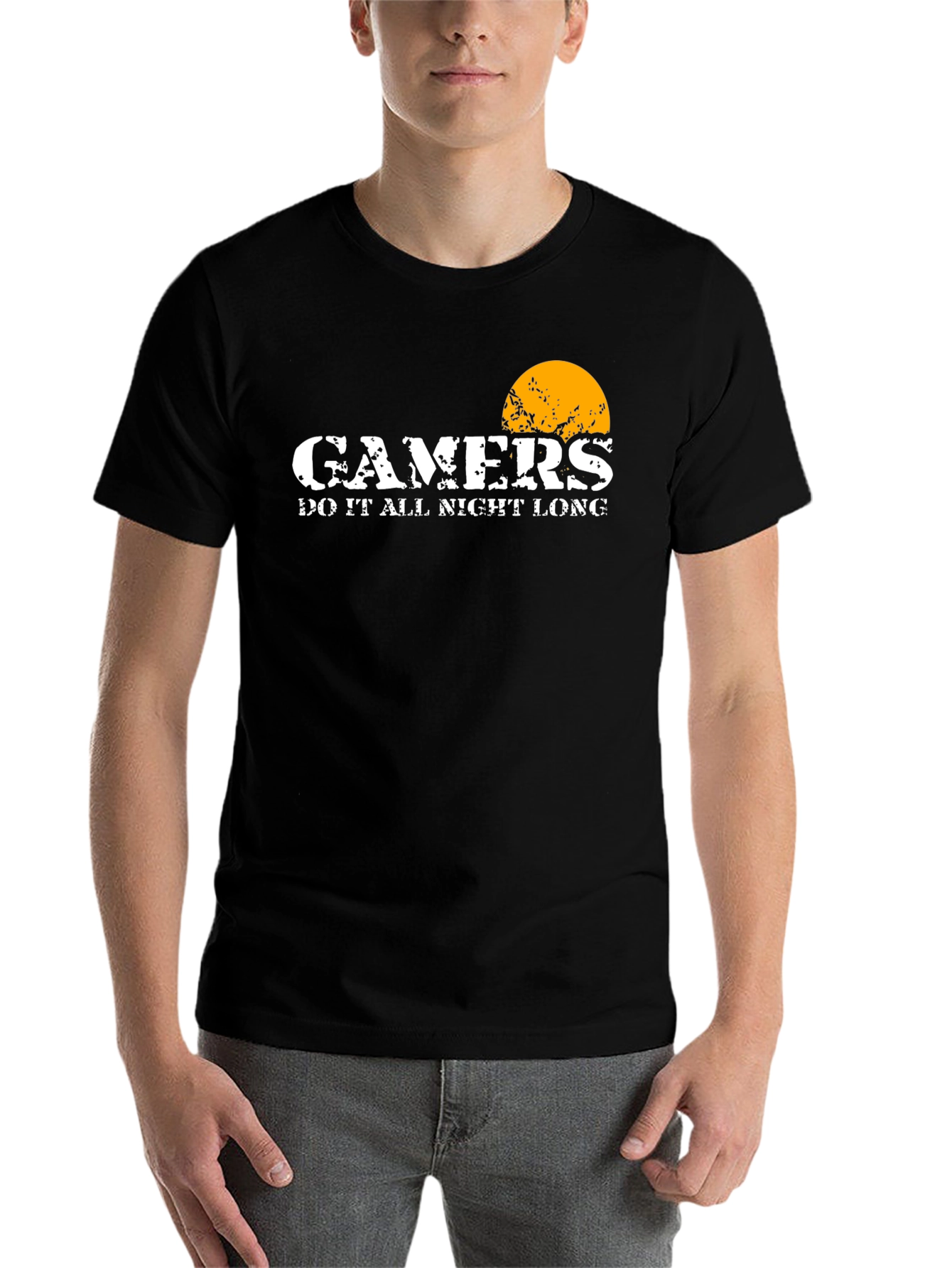 Black Gamers Do It All Night Long T-Shirt view 7