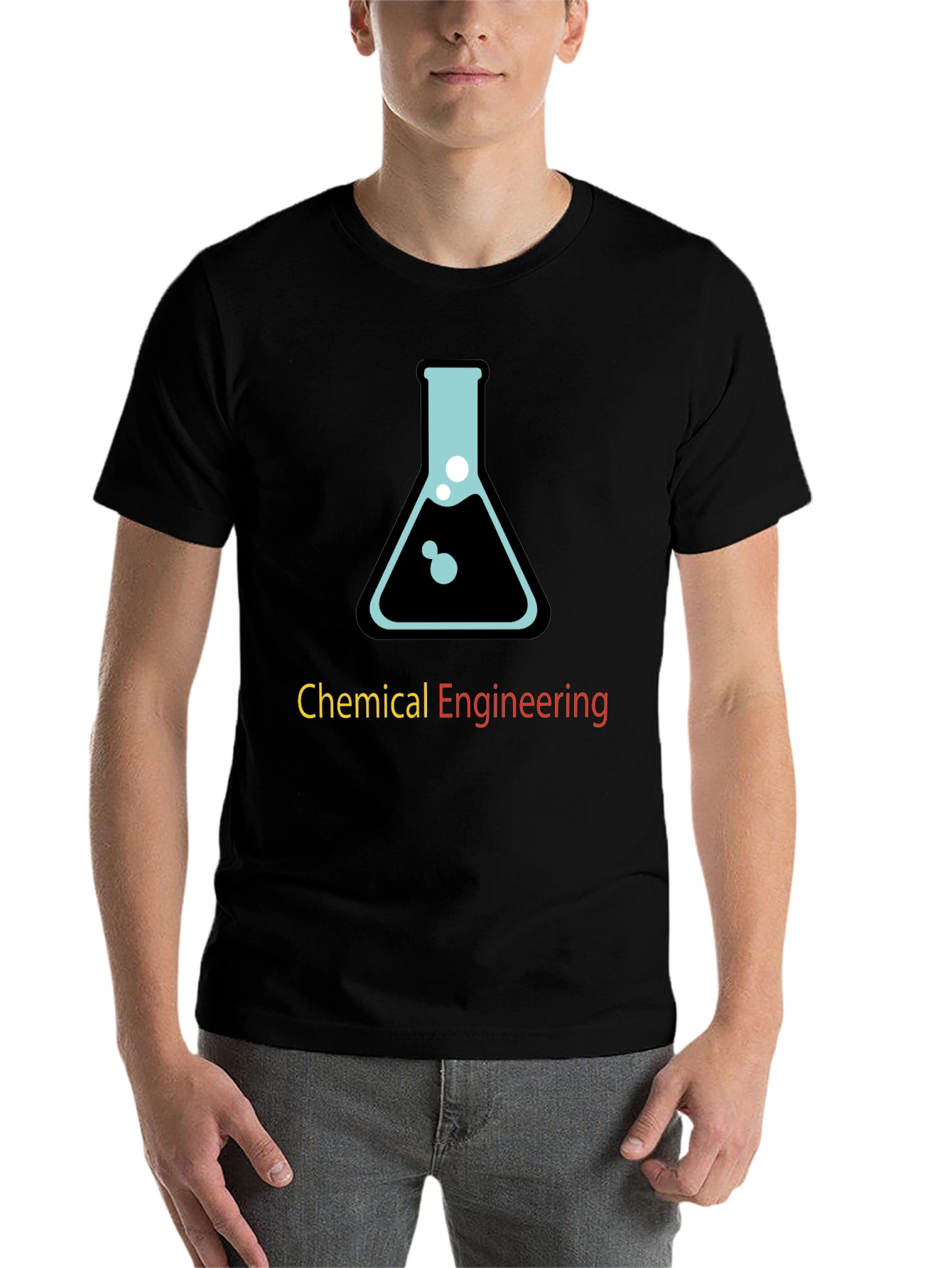 Black Chemical Engineering T-Shirt - Science Lab Design view 7
