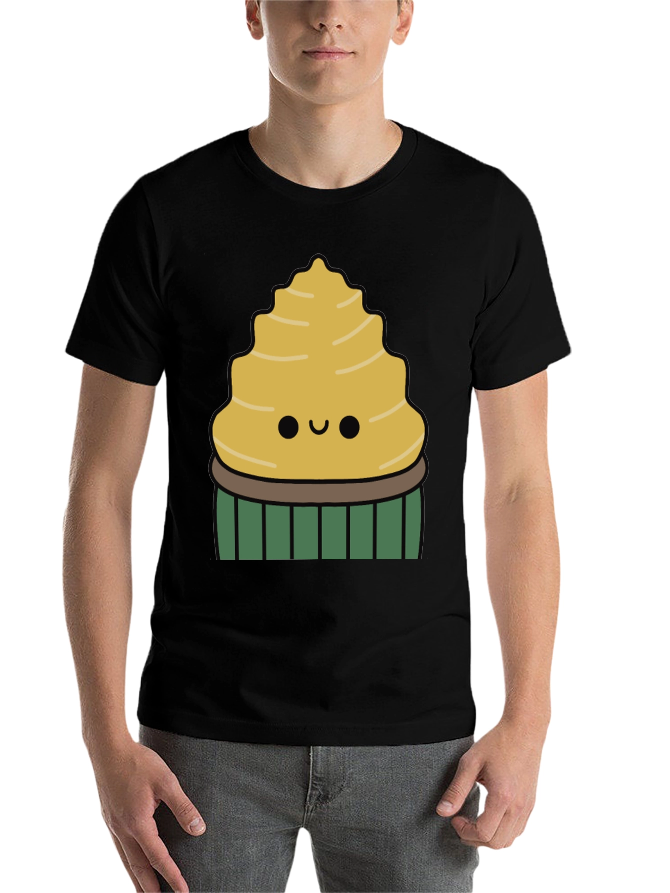 Black Cute Cupcake Graphic Tee view 7