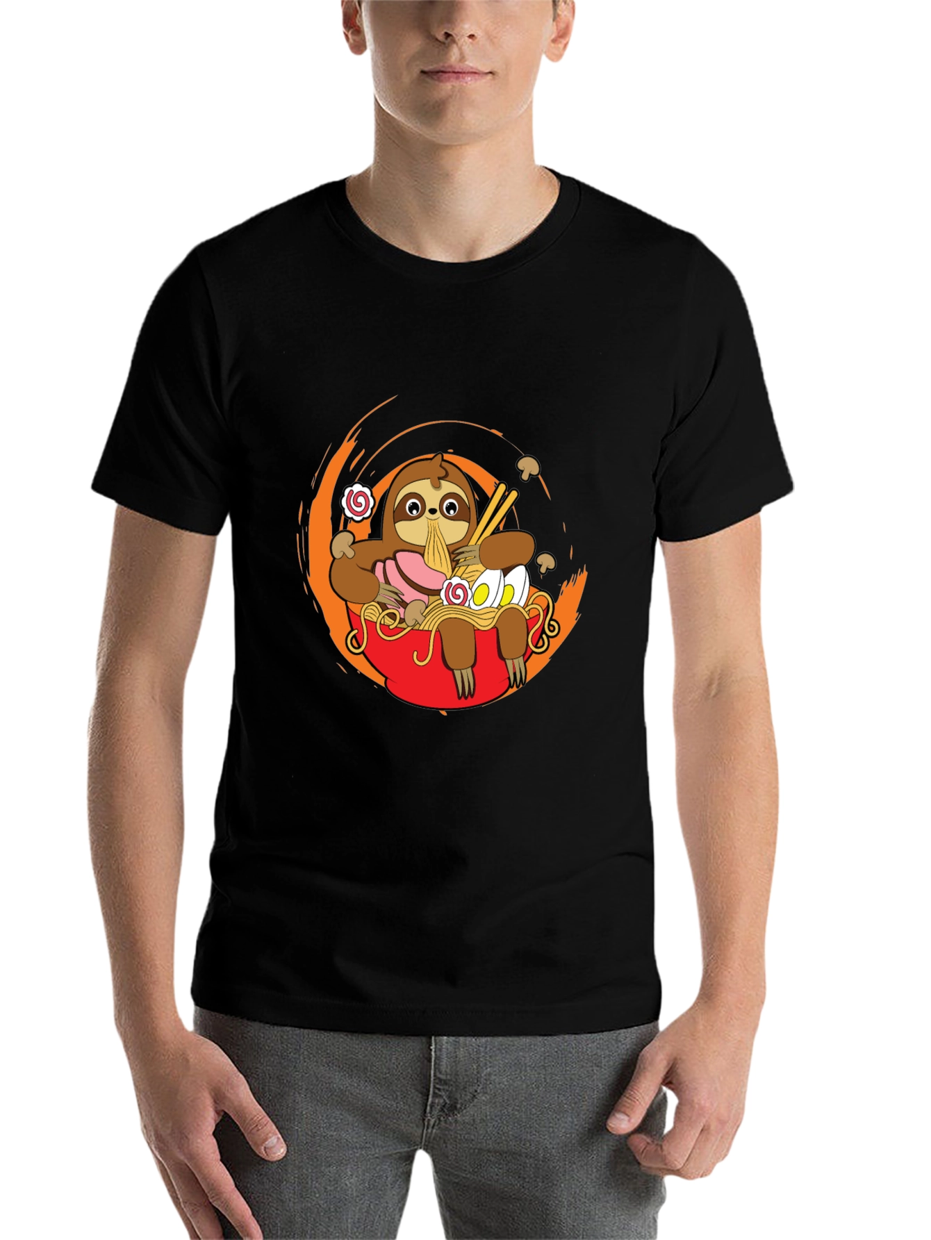 Sloth Ramen T-Shirt - Cute Noodle Lover Tee - 7