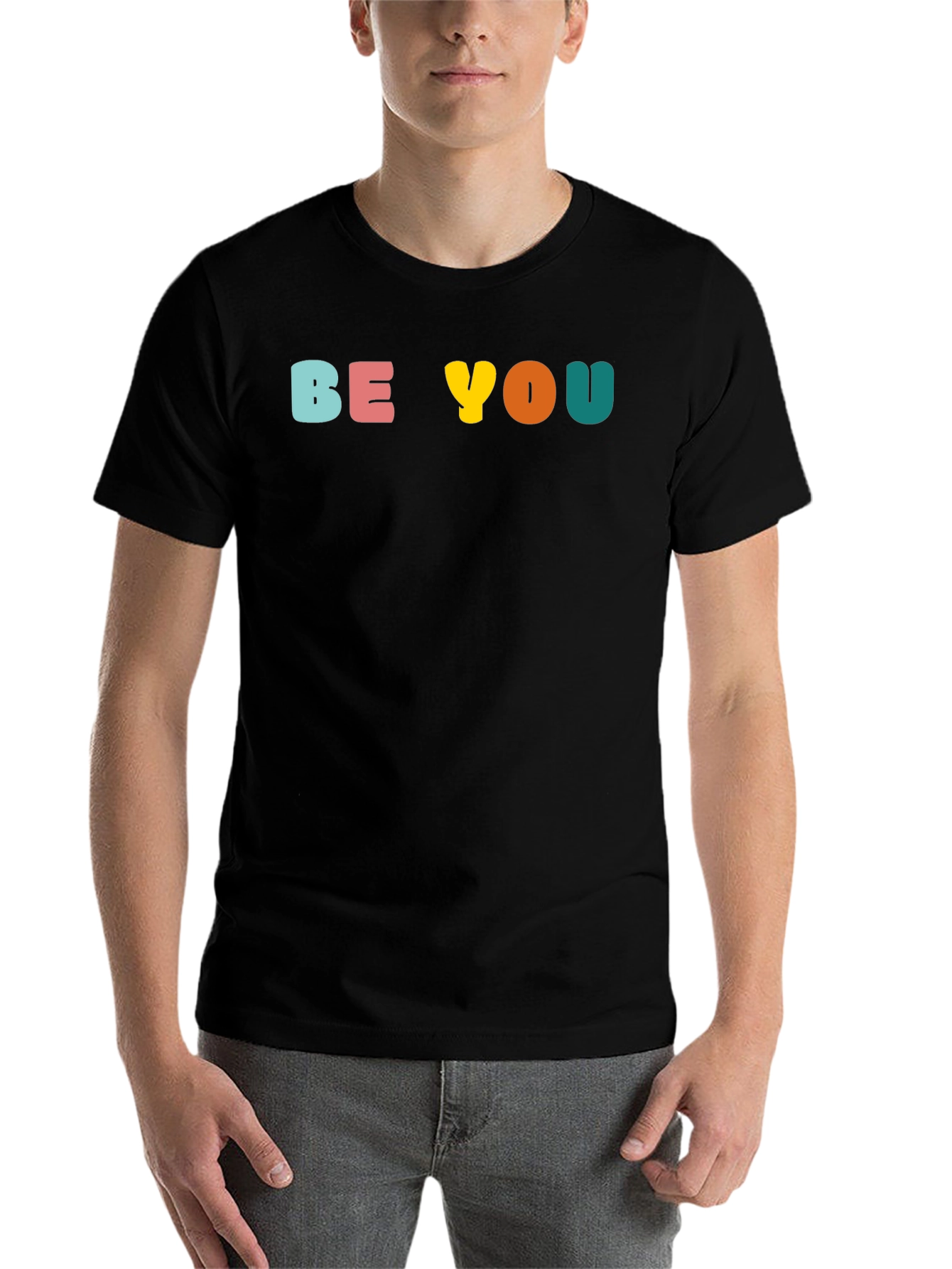 Black Be You Graphic Tee - Black view 7