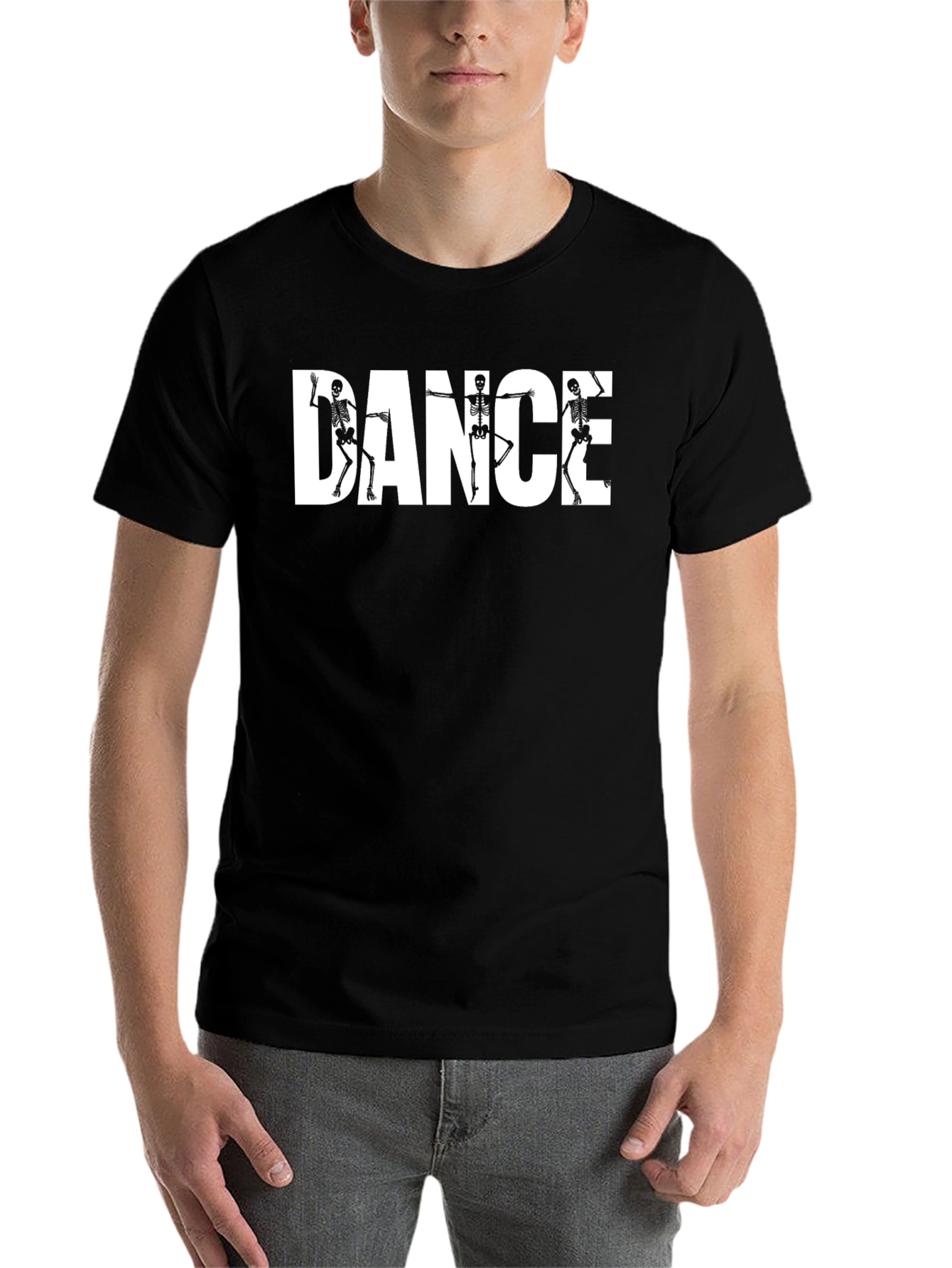 Black Skeleton Dance T-Shirt - Halloween Fun! view 7