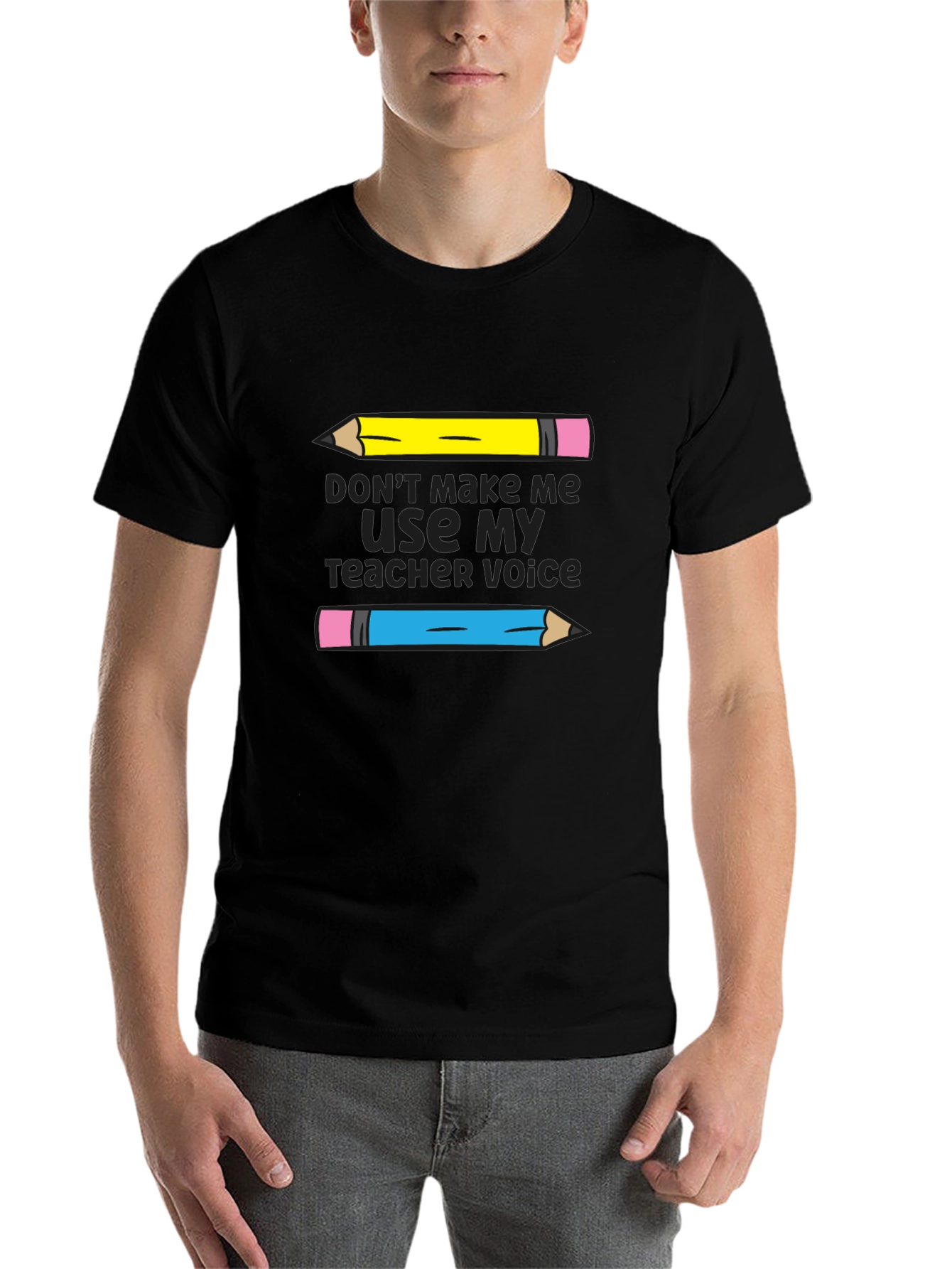 Black Teacher Voice T-Shirt - Funny Teacher Gift view 7