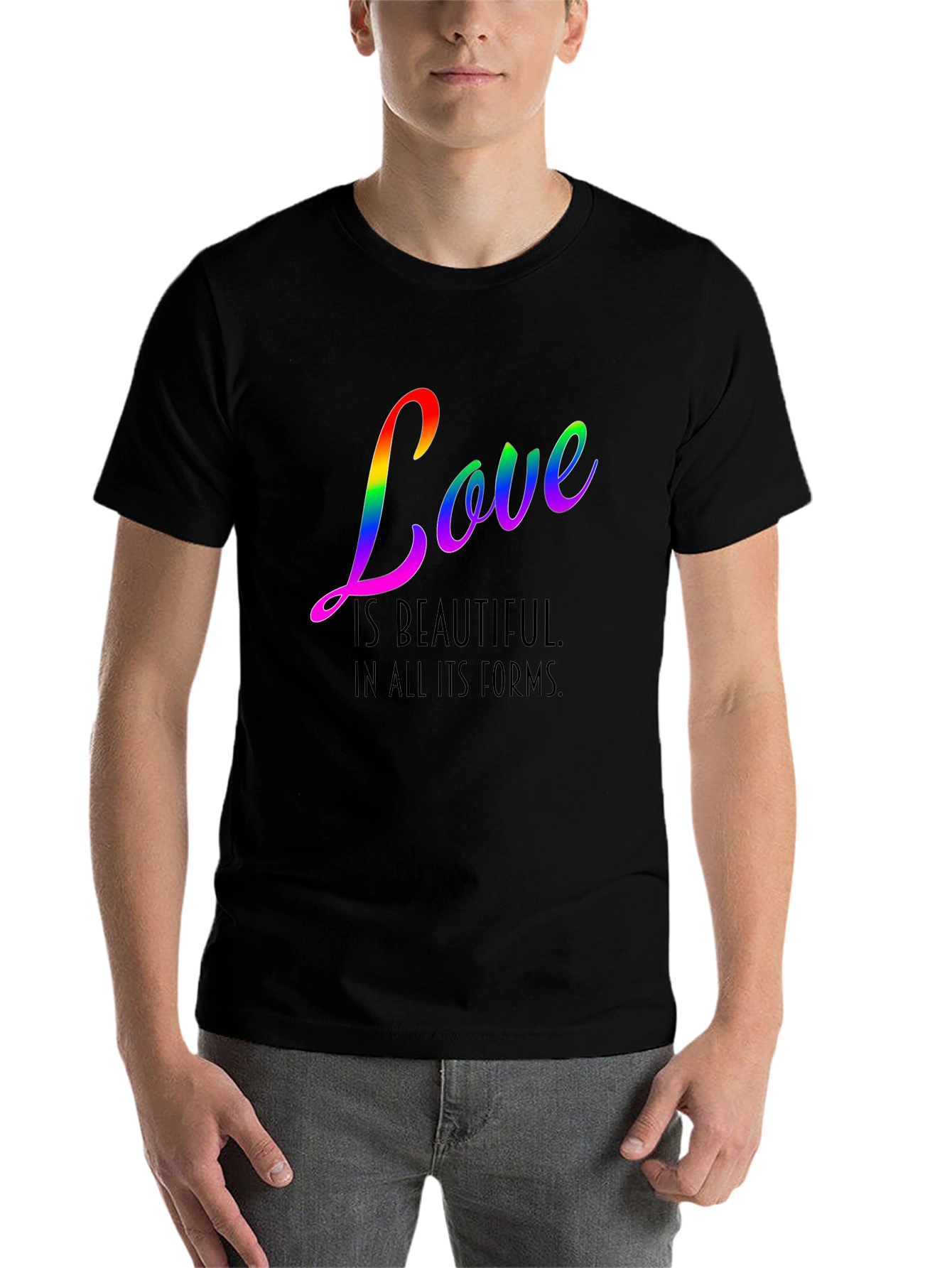Black Love is Beautiful Pride T-Shirt view 7