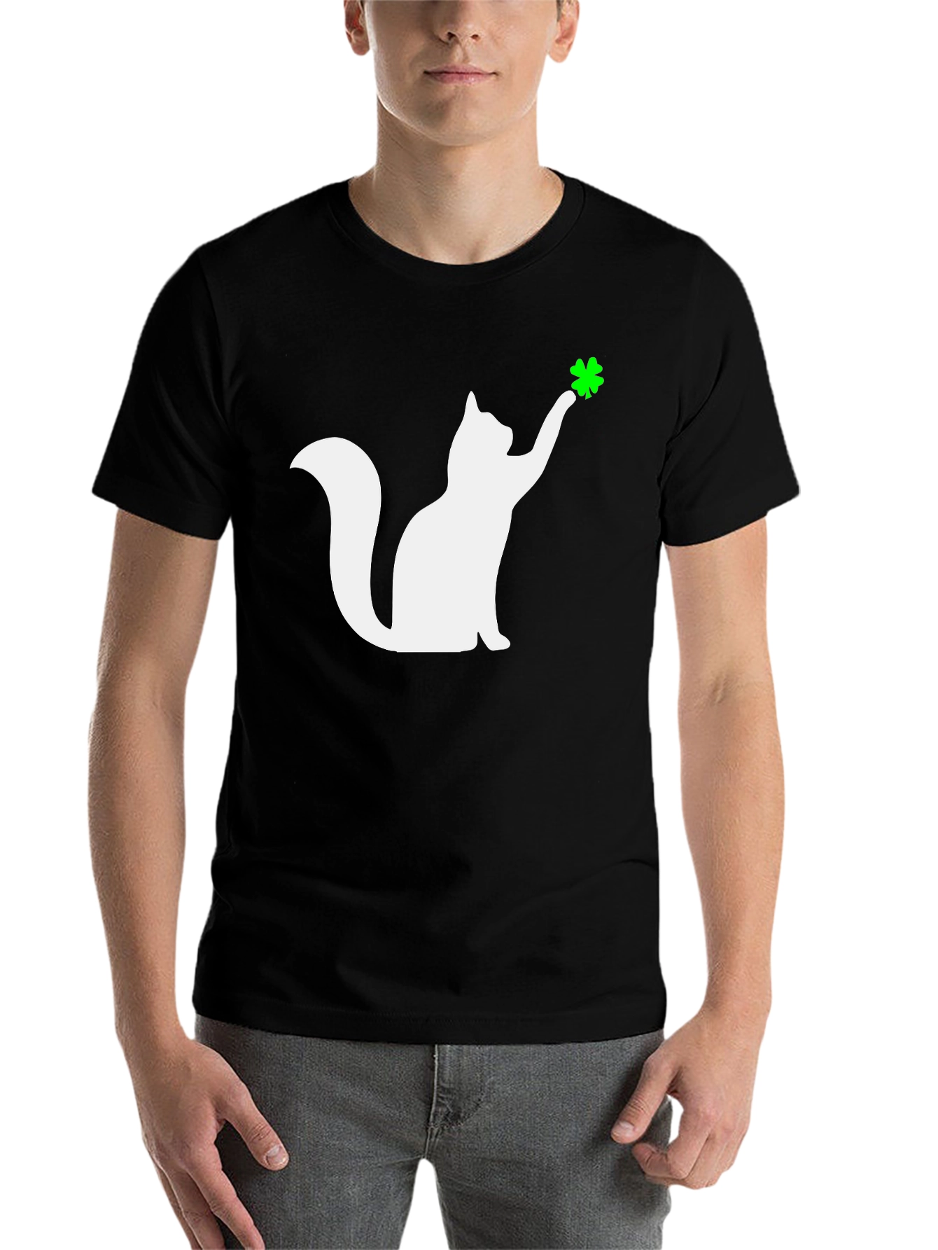 Lucky Cat Black T-Shirt - 7
