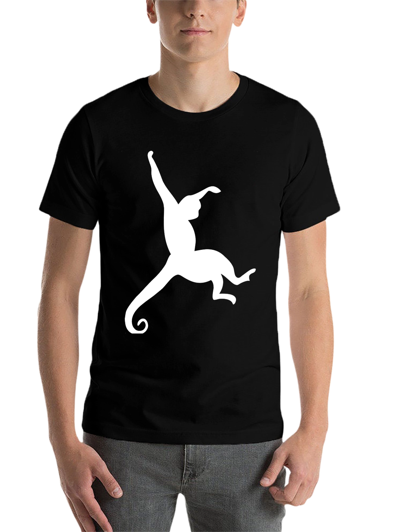Black Monkey Graphic Tee - Men's Black T-Shirt view 7
