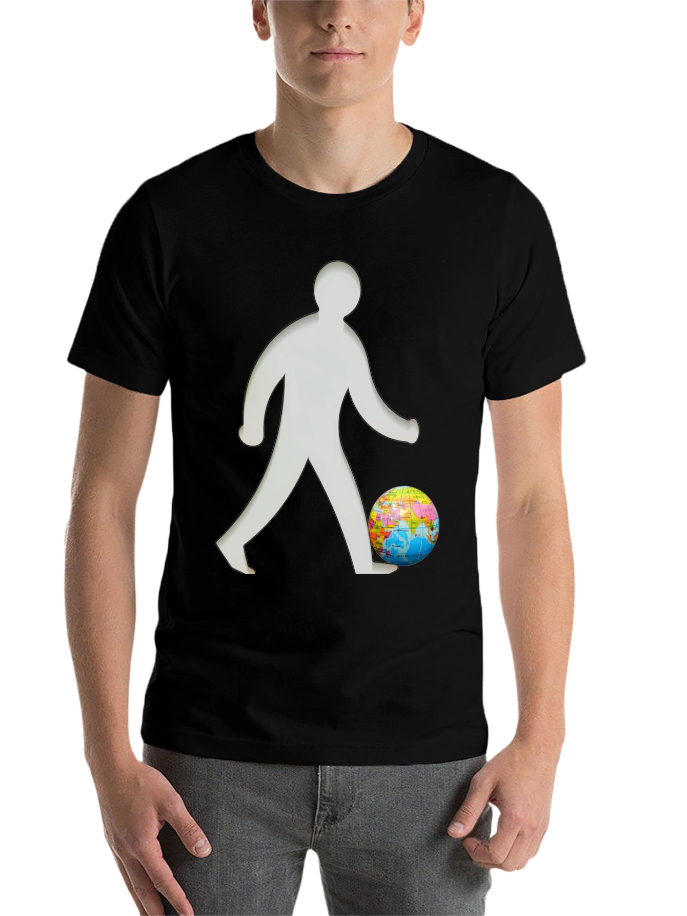 Black Global Citizen Tee - Earth Day Shirt view 7