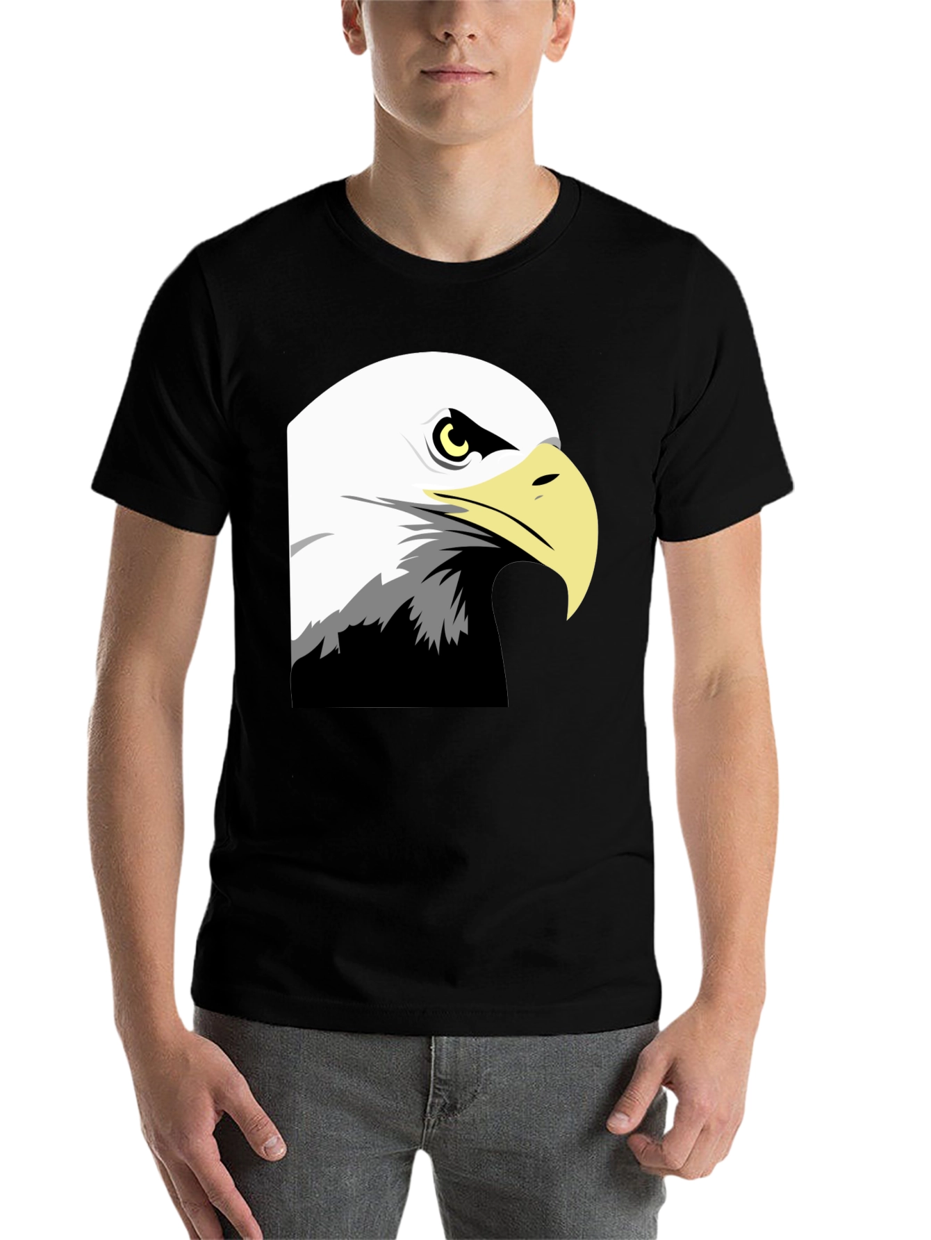Black Eagle Graphic Black T-Shirt view 7