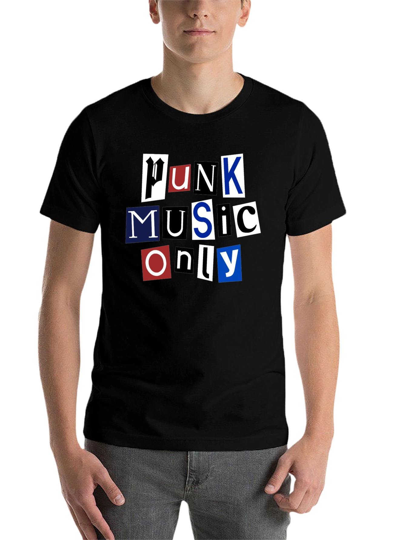 Black Punk Music T-Shirt view 7