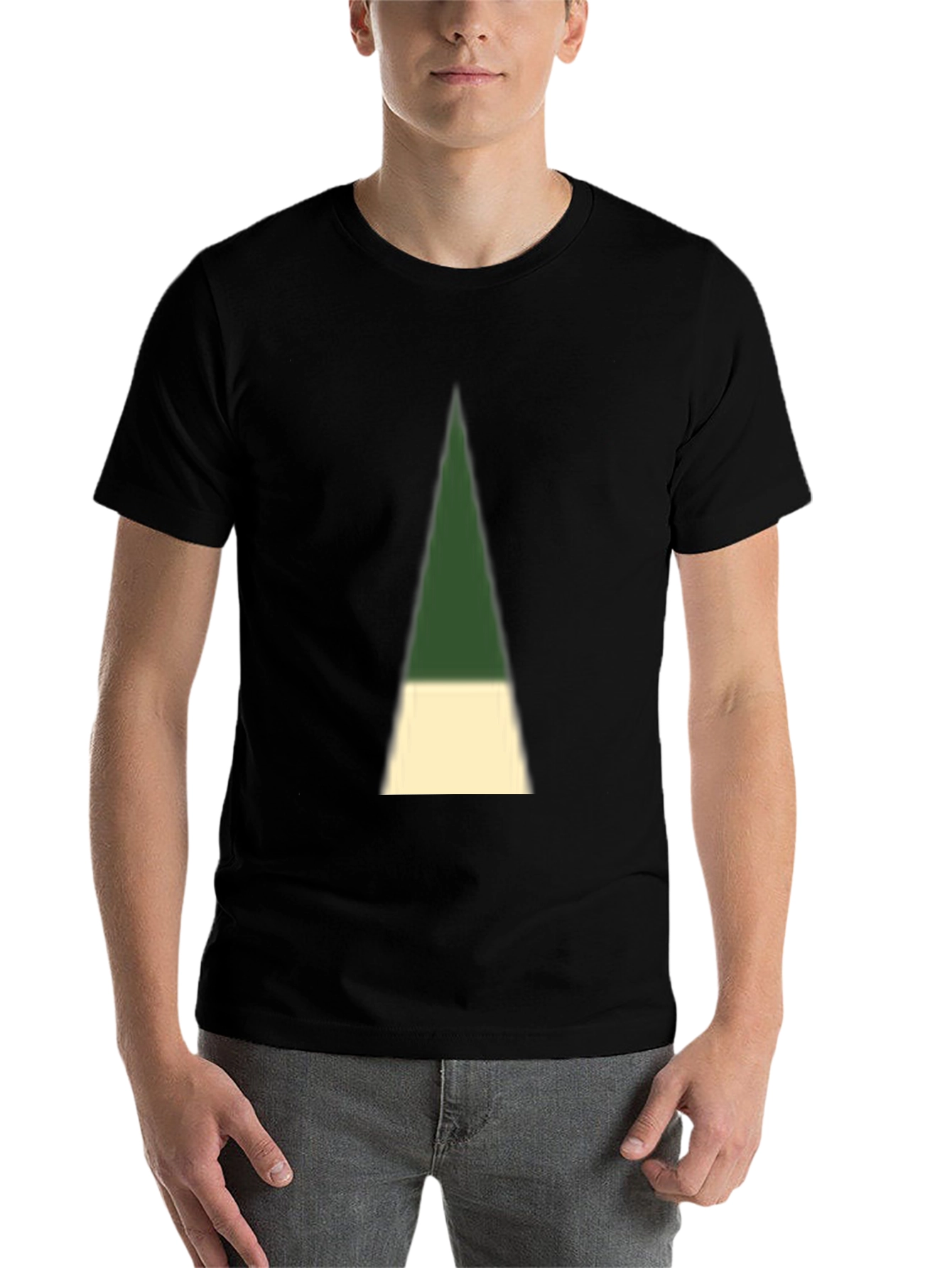 Black Modern Abstract T-Shirt view 7
