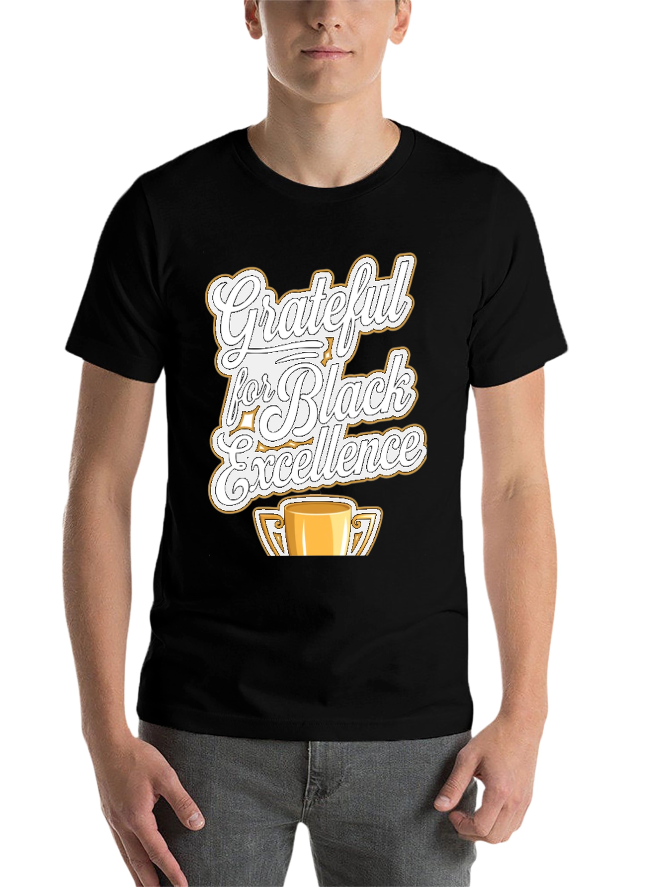 Black Grateful for Black Excellence T-Shirt view 7