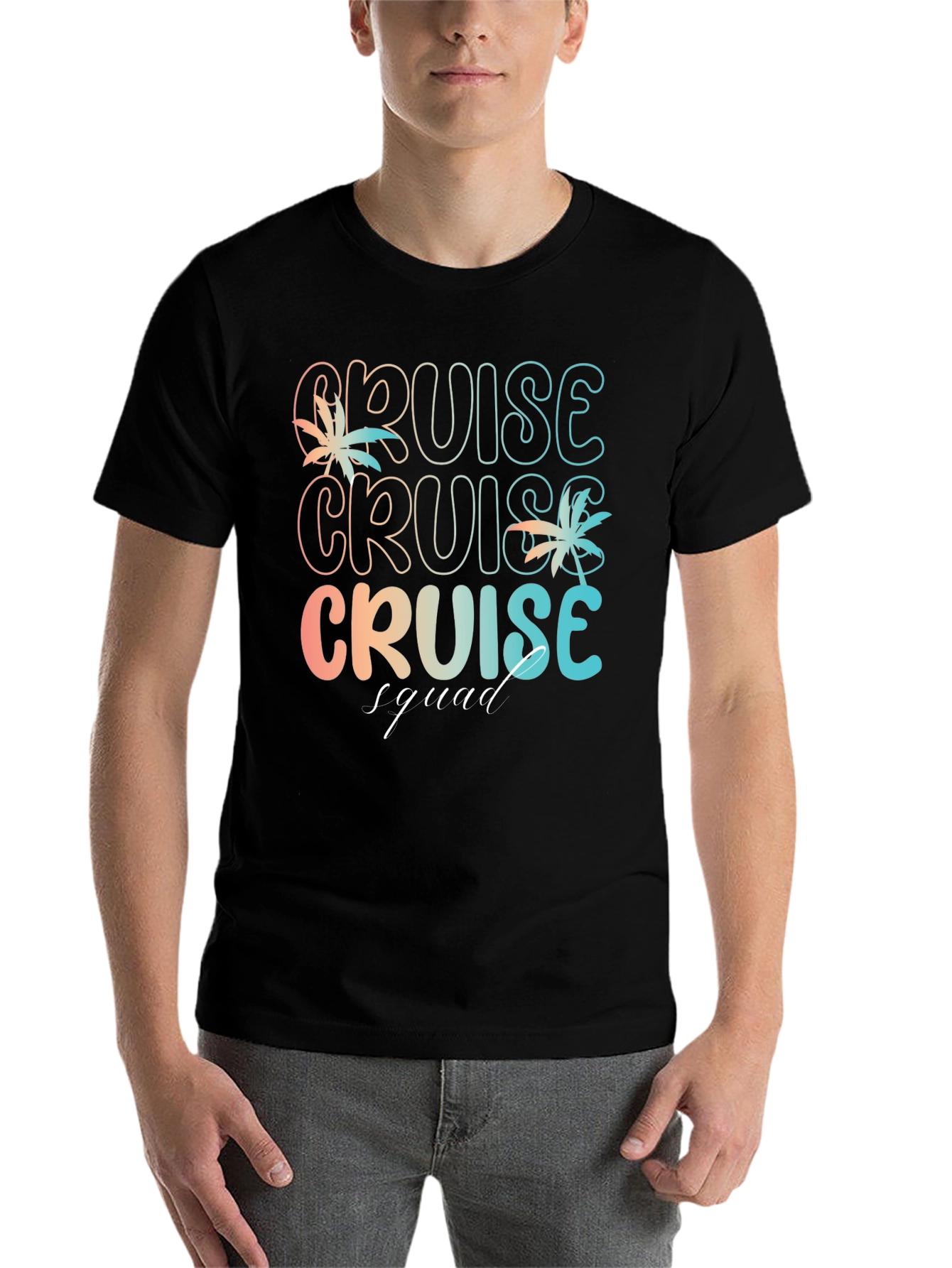 Black Cruise Squad Graphic T-Shirt - Vacation Ready view 7