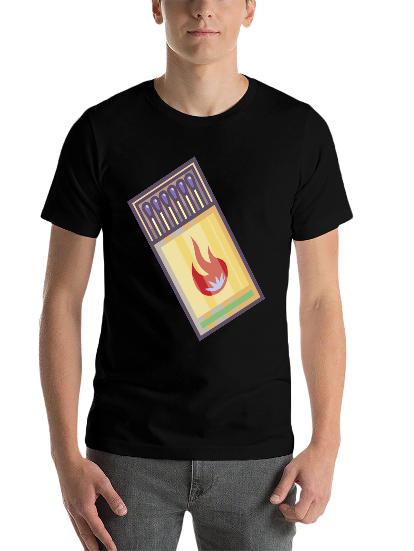 Black Matchbox Graphic T-Shirt - Ignite Your Style view 7