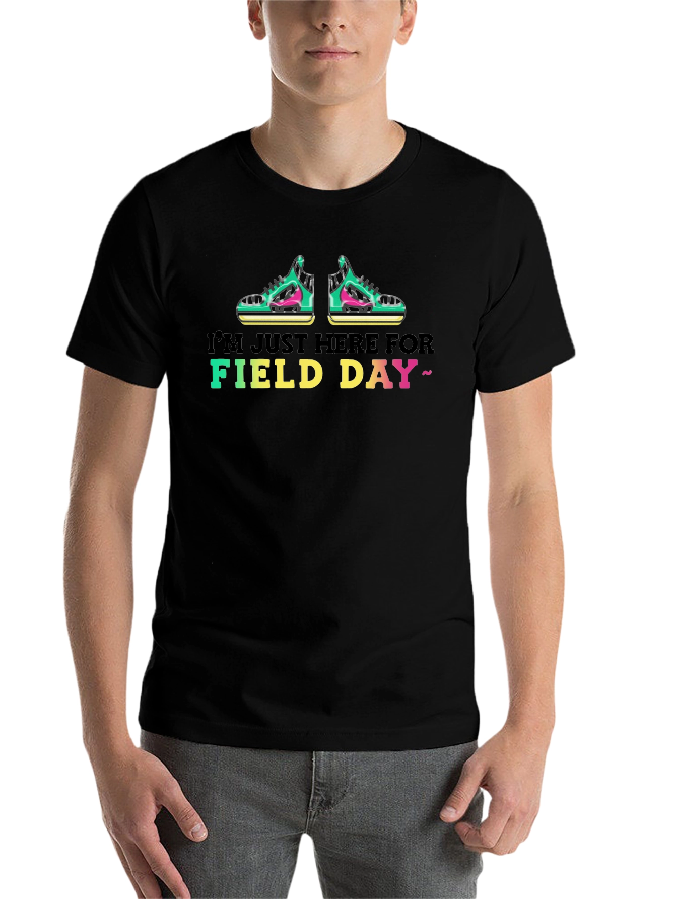 Black Field Day T-Shirt - I'm Just Here For Field Day view 7