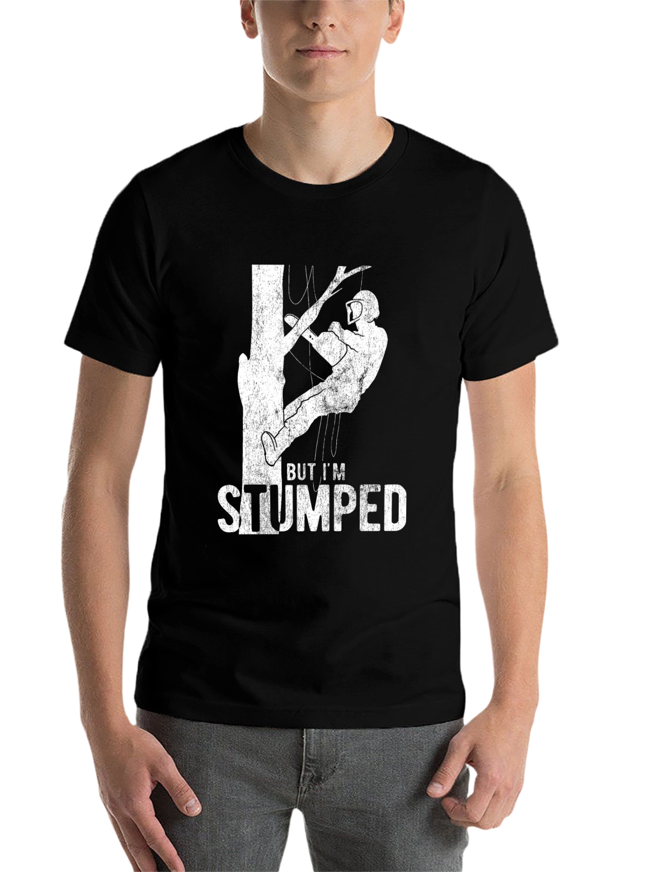 Black But I'm Stumped - Tree Climbing T-Shirt view 7