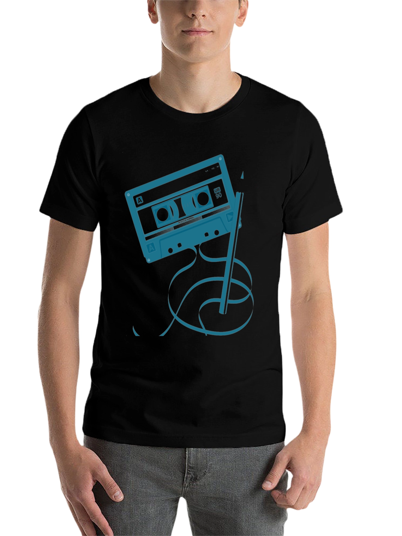 Black Retro Mixtape Graphic Tee view 7