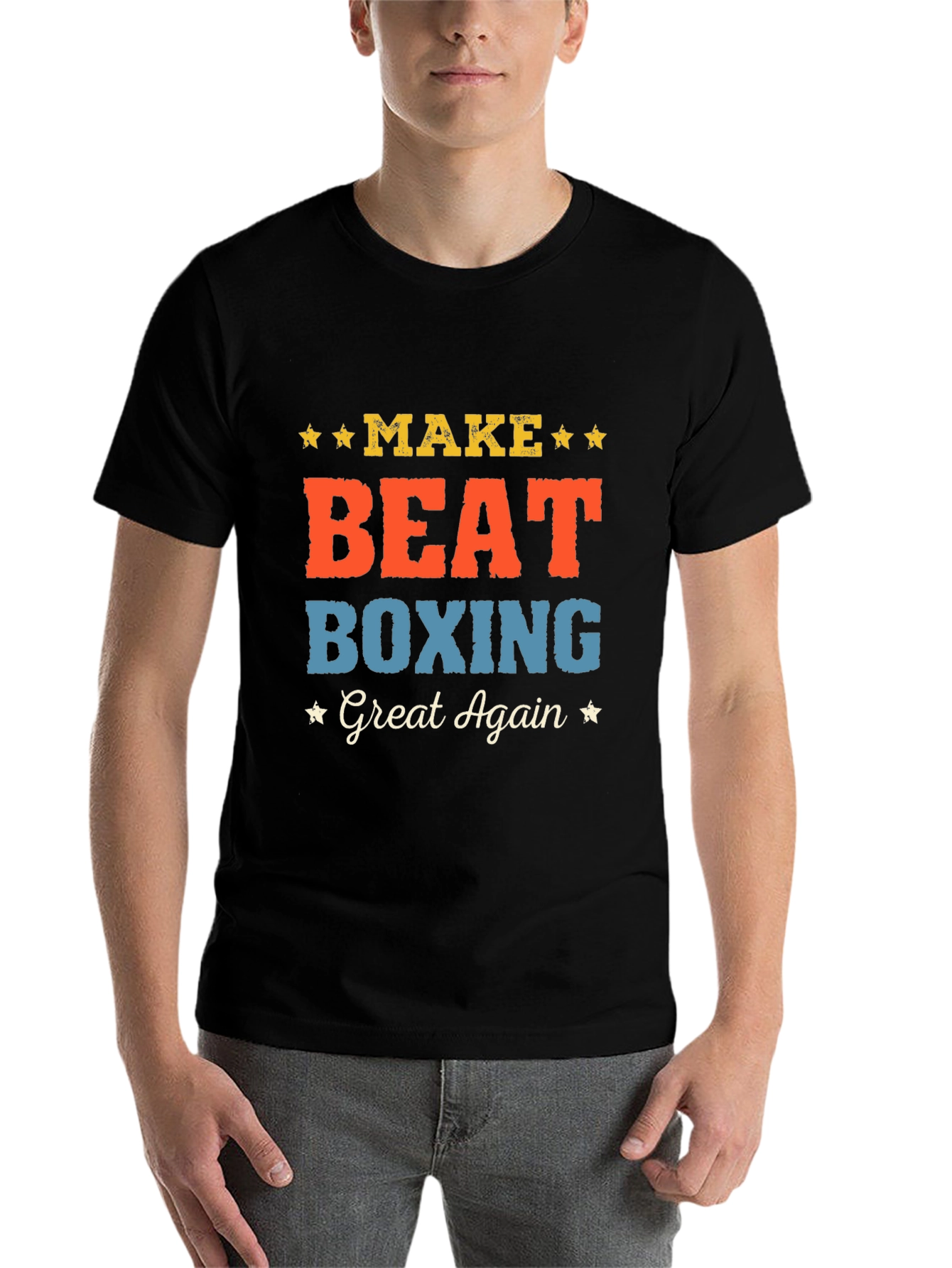 Black Make Boxing Great Again T-Shirt view 7