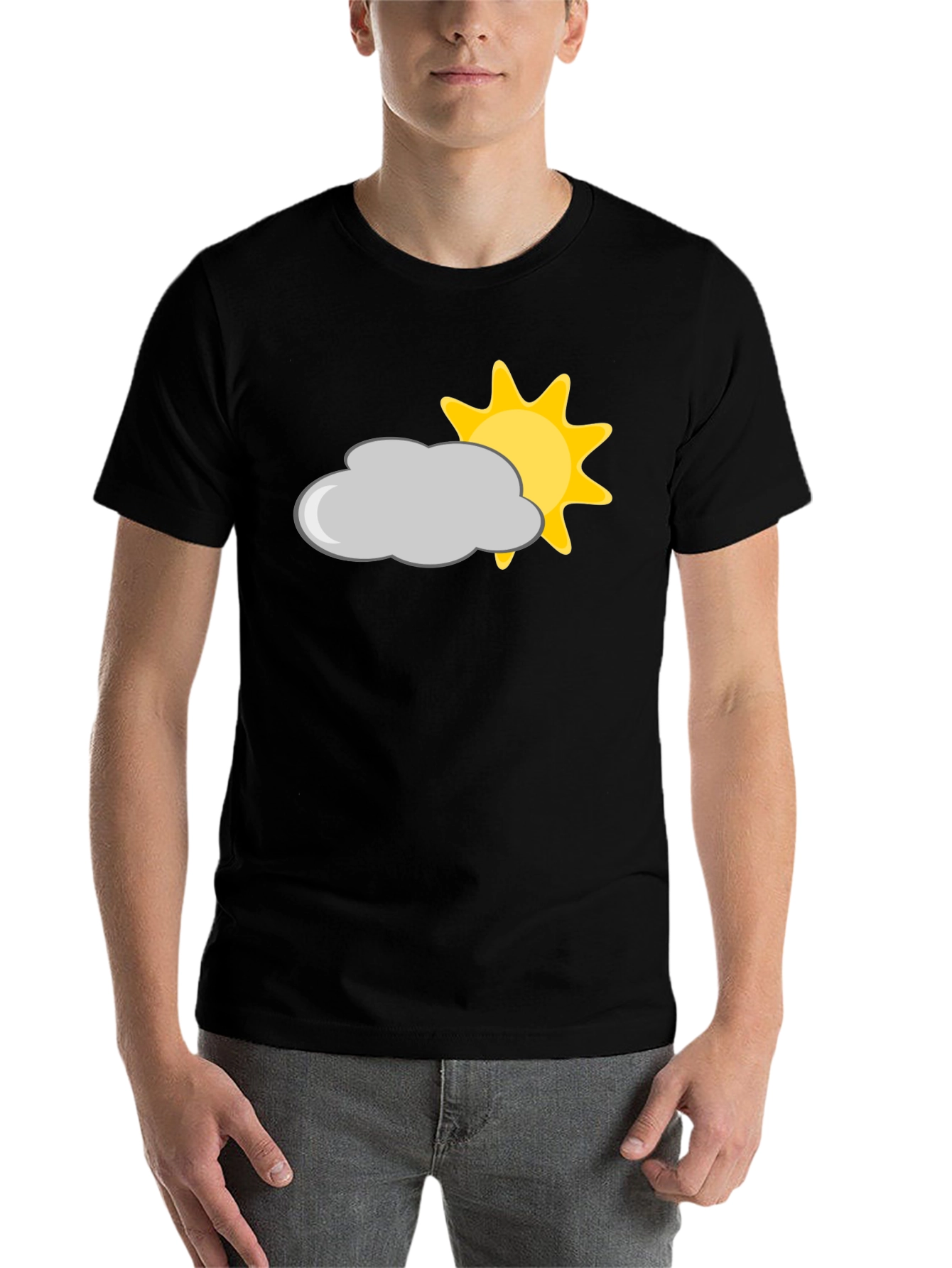 Black Cloud & Sun Graphic Tee - Weather Vibes view 7