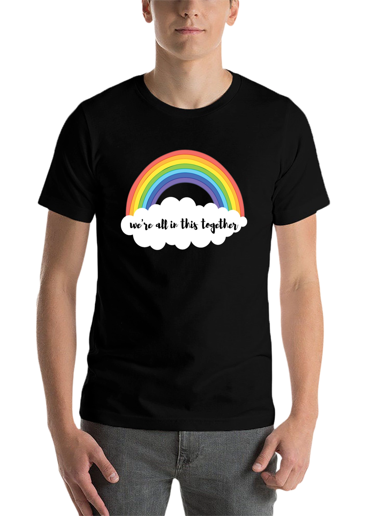 Black Rainbow 'We're All in This Together' T-Shirt view 7