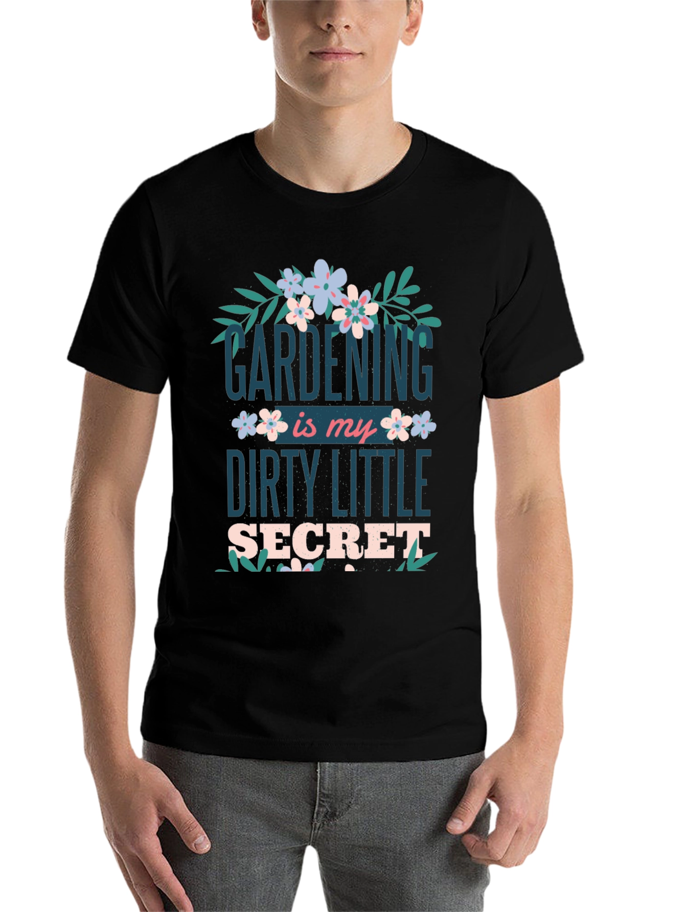 Black Gardening Secret Graphic Tee - Unisex Fit view 7