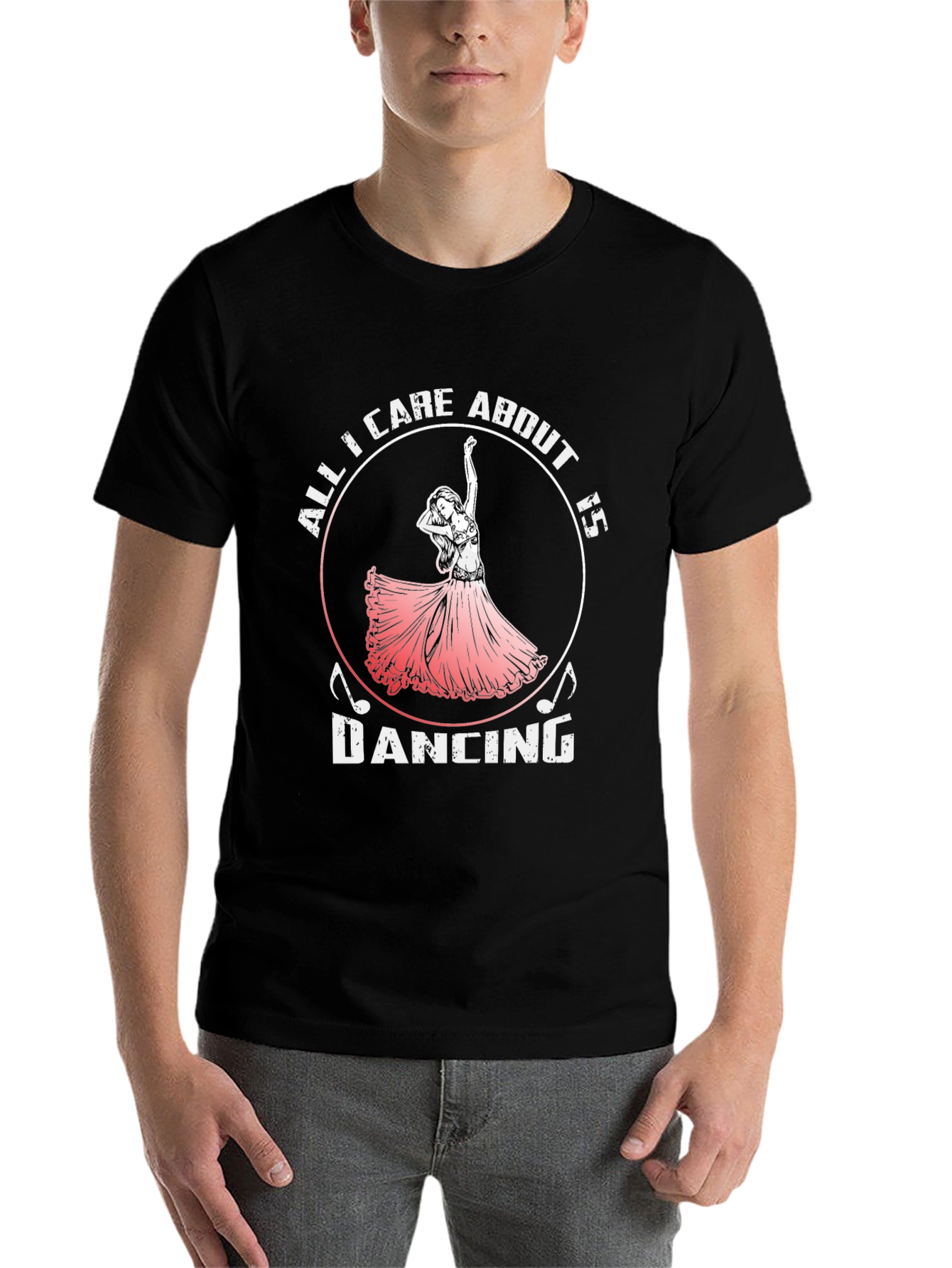 Black All I Care About Is Dancing T-Shirt view 7