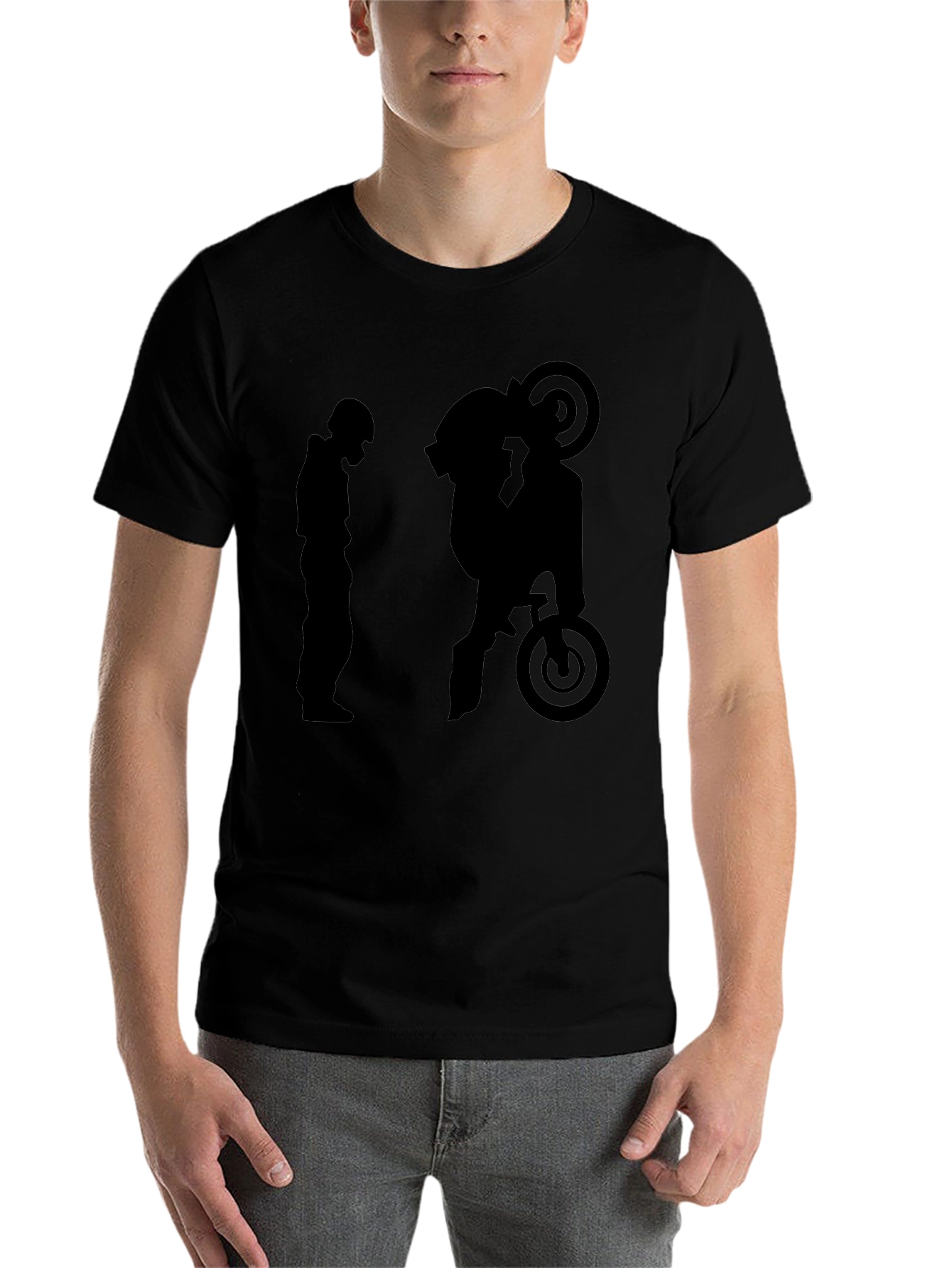 Black Cool Graphic Tee - Biker Evolution view 7
