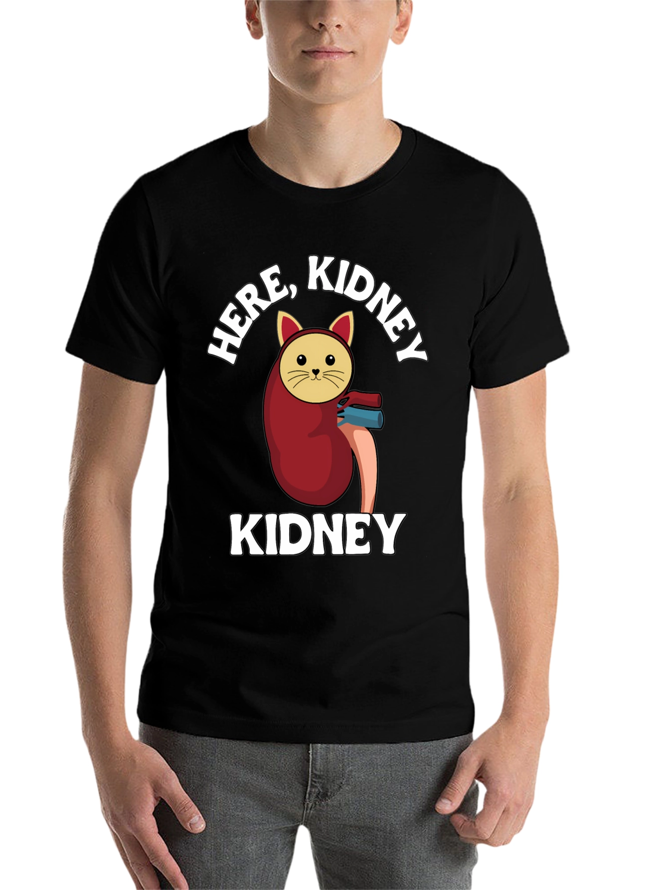 Black Here, Kidney Kidney T-Shirt view 7