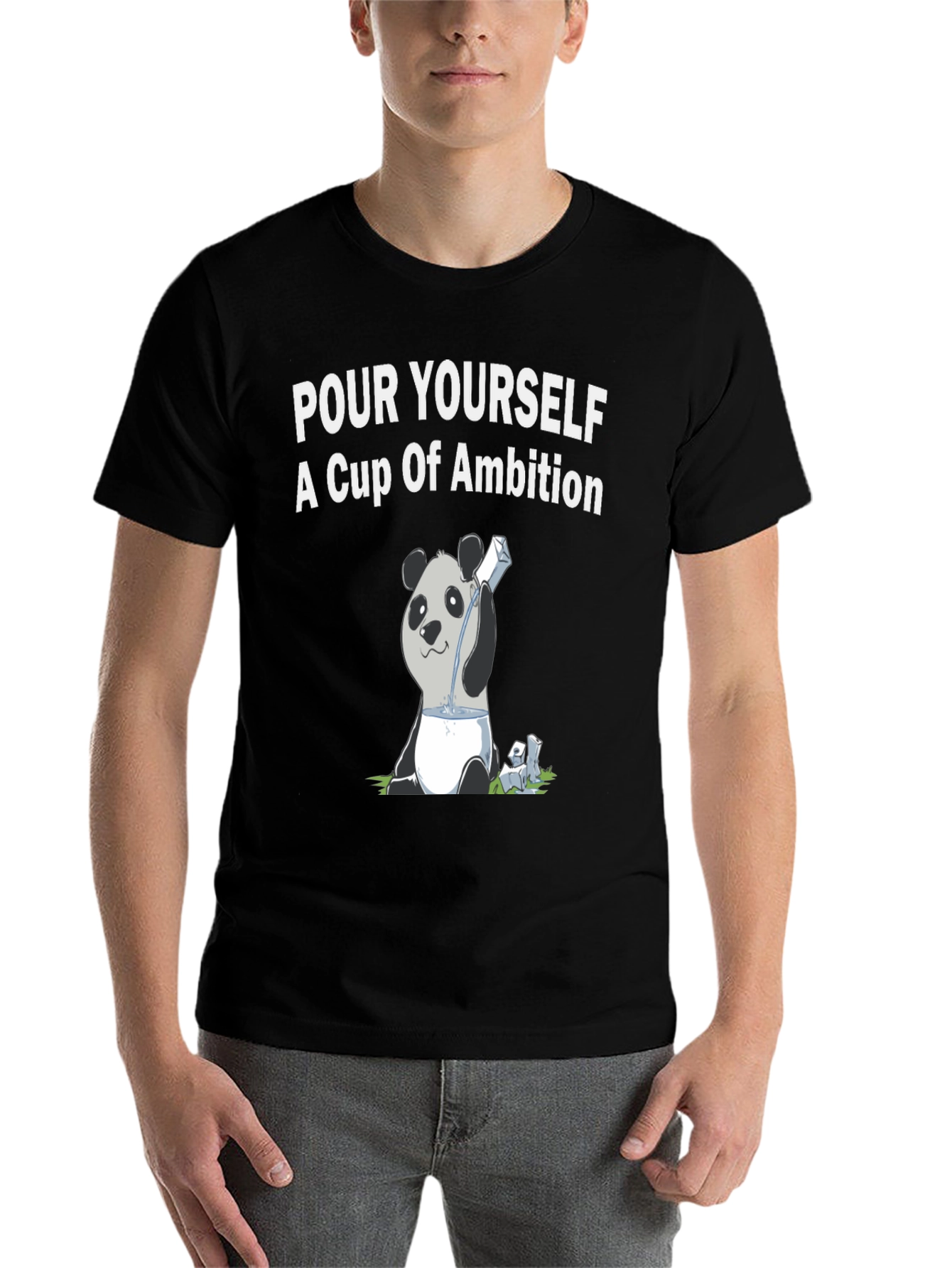 Black Panda 'Pour Yourself Ambition' Graphic Tee view 7