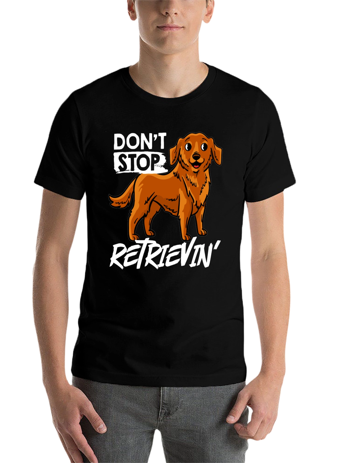 Black Don't Stop Retrievin' Graphic Tee view 7