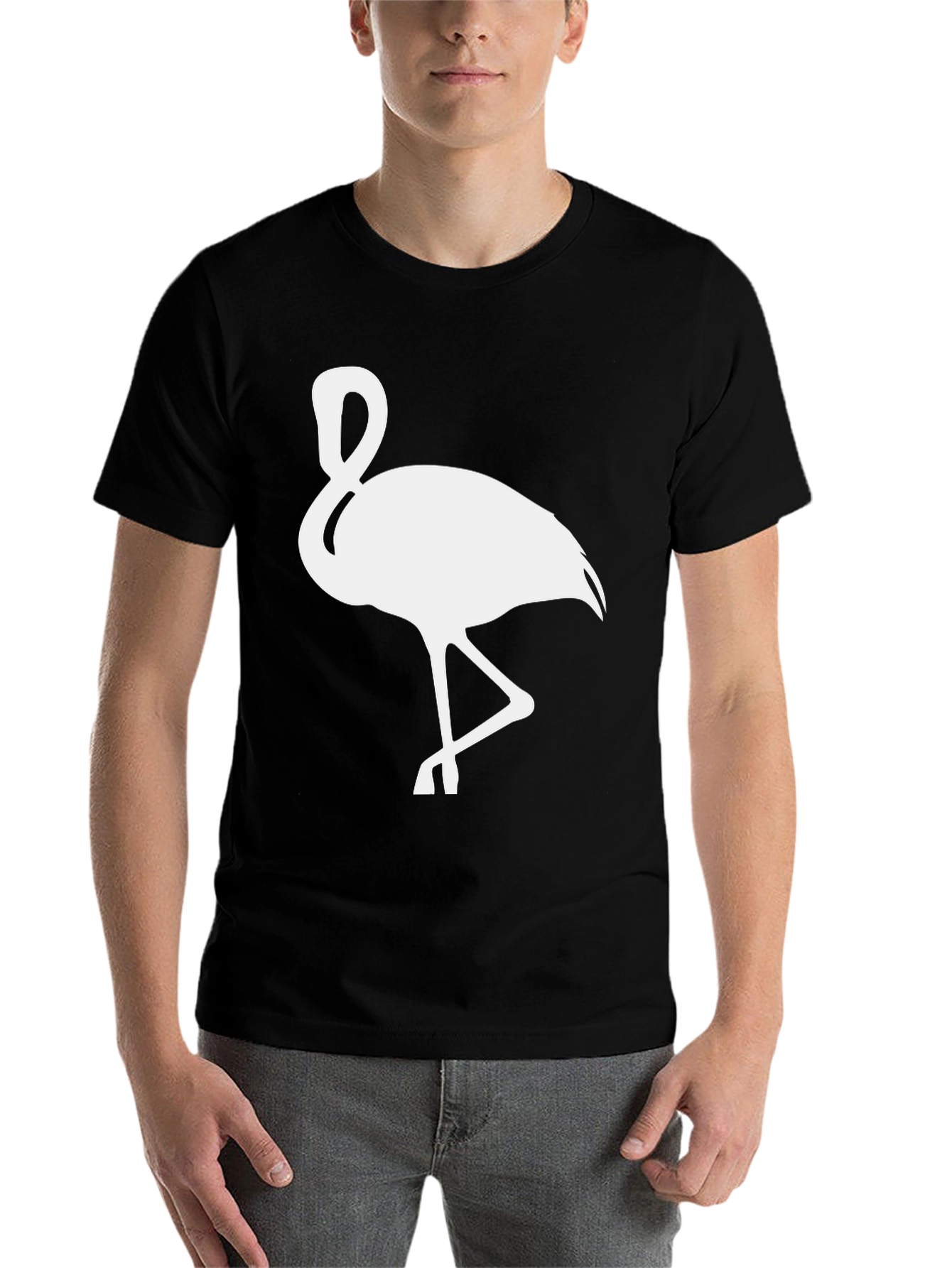 Black Flamingo Graphic T-Shirt - Casual Style view 7