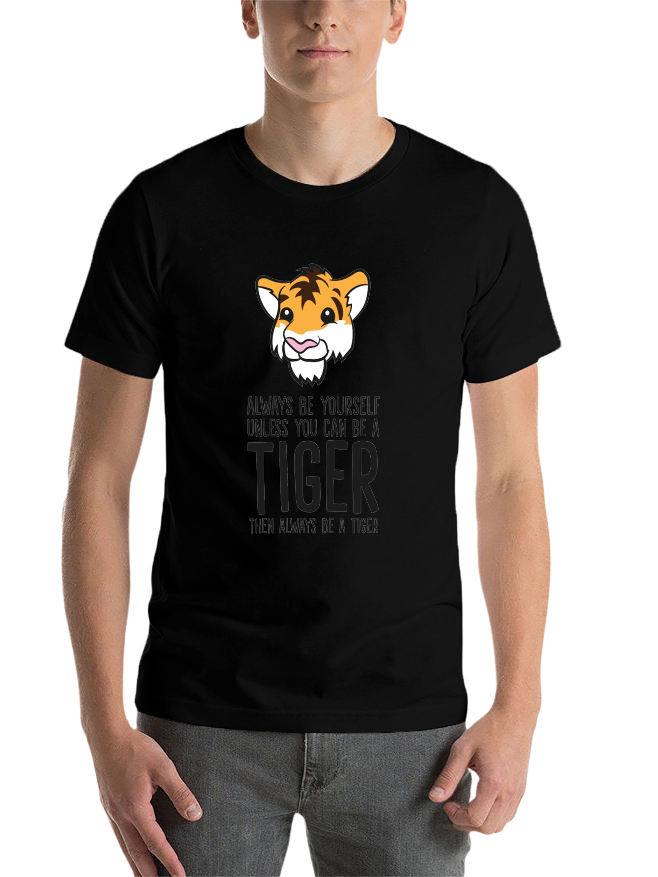 Black Tiger Graphic T-Shirt - Be Yourself view 7